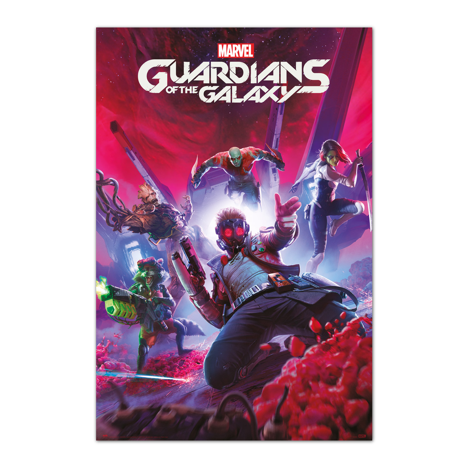 Poster marvel games guardianes de la galaxia