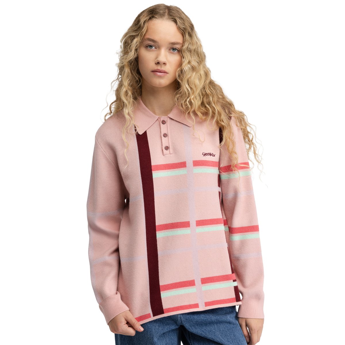 SIROKO - Polo de punto manga larga para mujer Siroko Verelle-W Black_