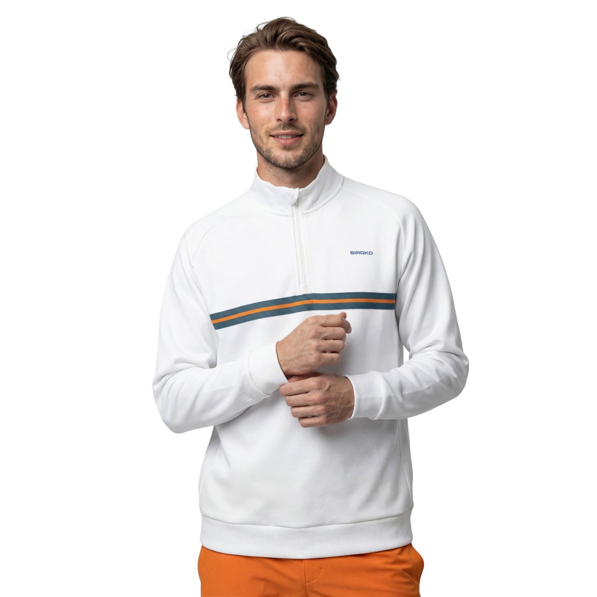 SIROKO - Sudadera de Tenis Siroko Tiebreak White_