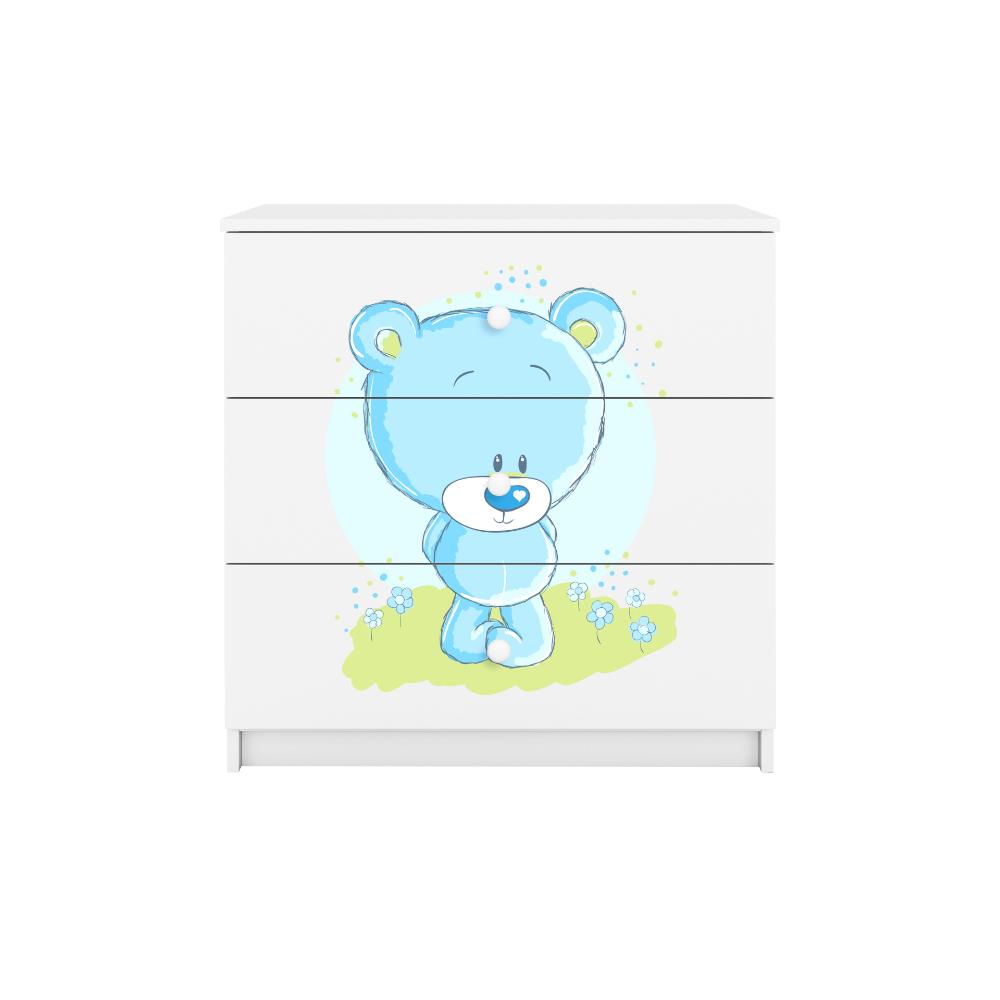 Cómoda Kocot Kids BabyDreams Blue Teddybear White