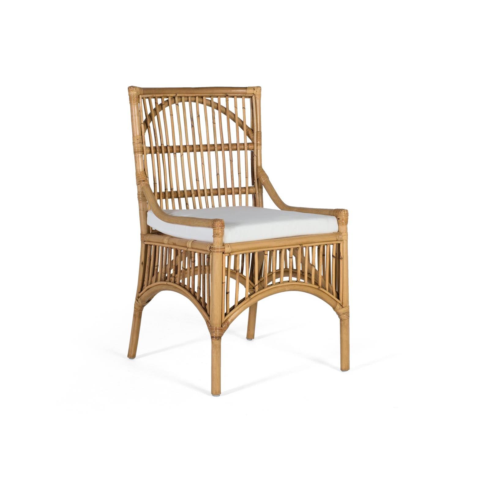 Set de dos sillas en rattan y cojín acolchado92X53X58