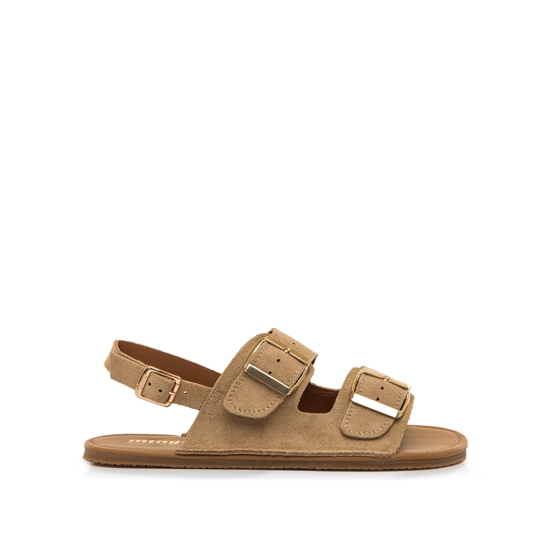 Mustang-MTNG sandalias planas barefoot mujer free lara beige con cierre sin cierre-abiertos y tipo de puntera redonda