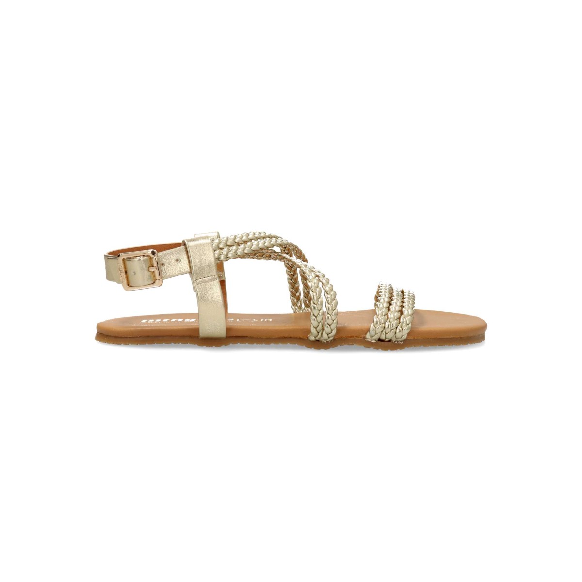 MTNG - Sandalias barefoot para mujer Free Cleo, diseño romano con hebilla, punta ancha y cero drop, flexibles y certificadas veganas