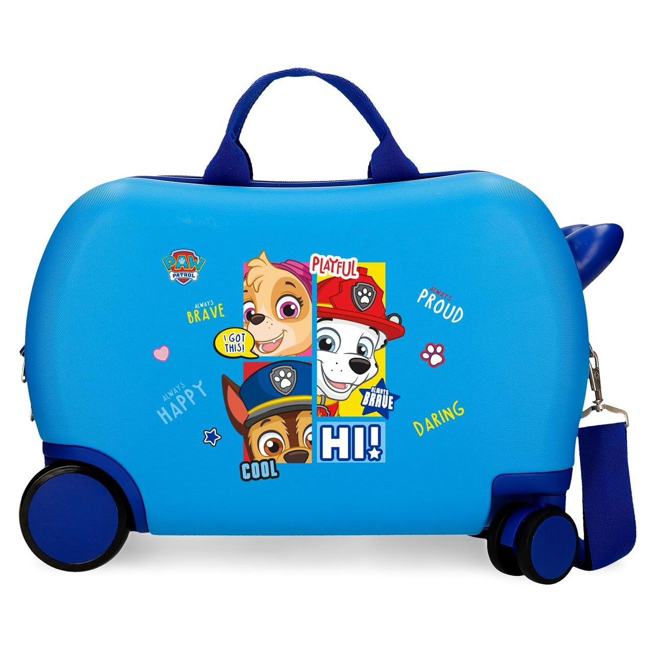 Patrulla Canina Maleta Correpasillos ABS Rígida Be Happy Azul