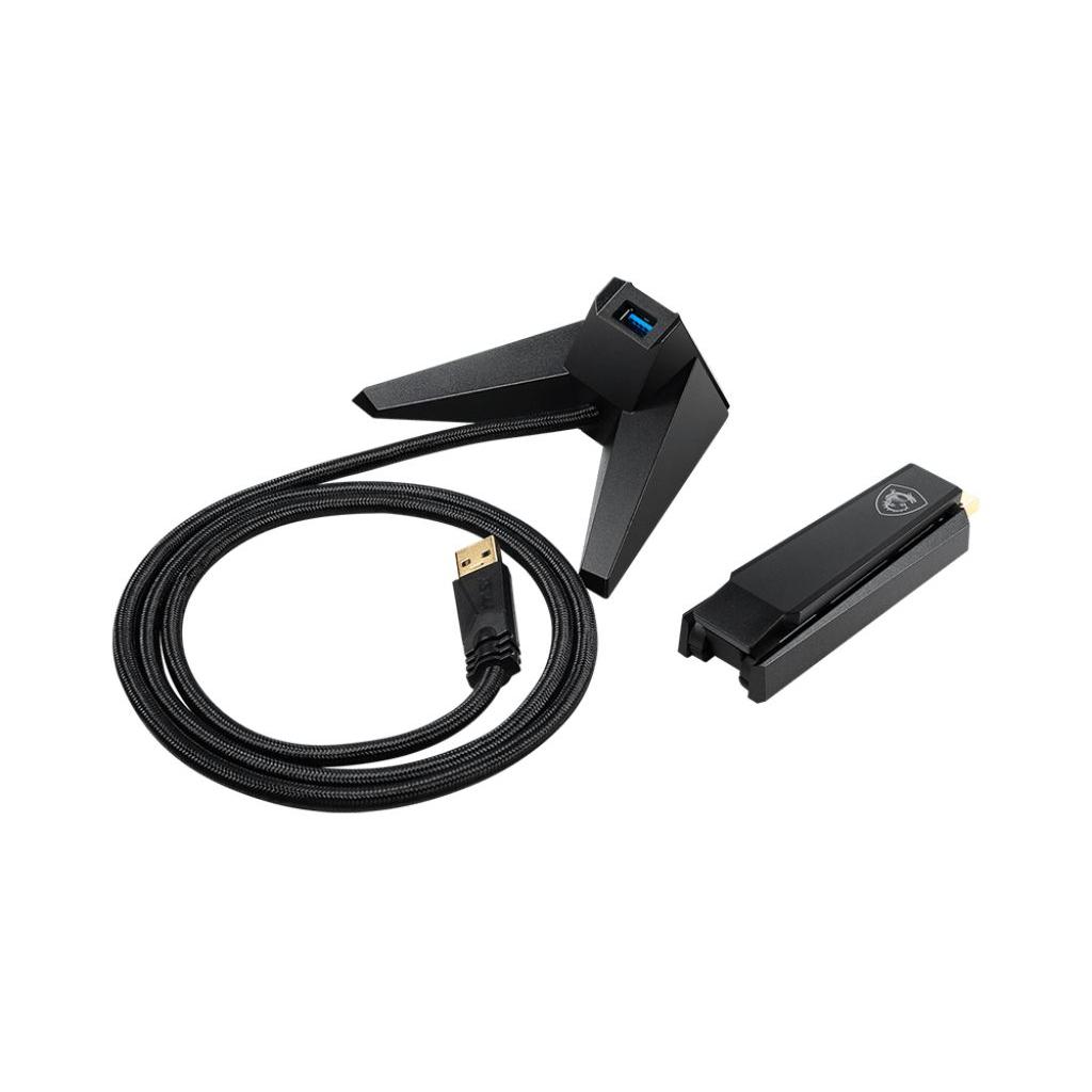 MSI - Antena WiFi GUAX18 para adaptadores USB de red, conexión estable y rápida, diseño compacto moderno negro