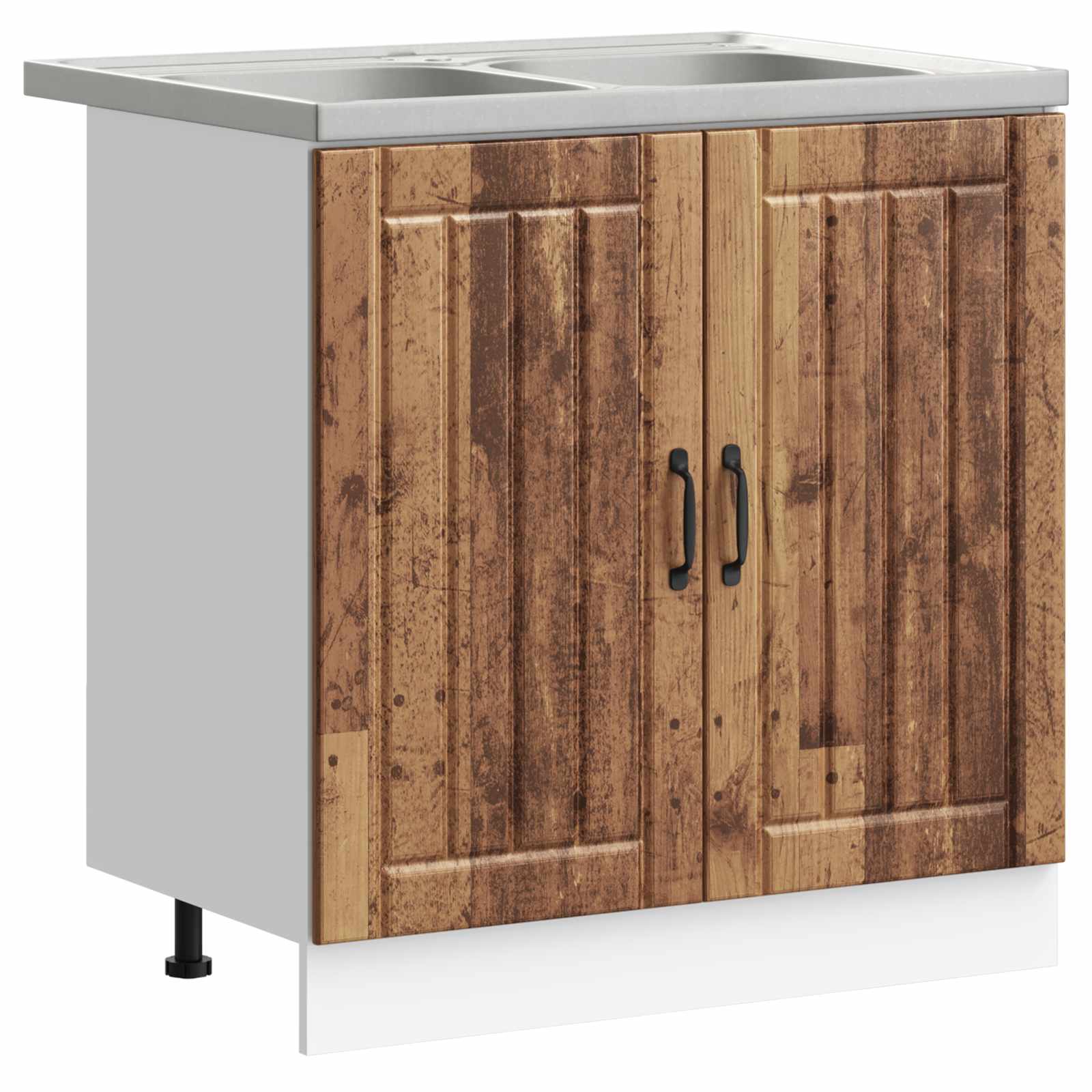 vidaXL Mueble Bajo para Fregadero Lucca 2 pcs Madera de ingeniería
