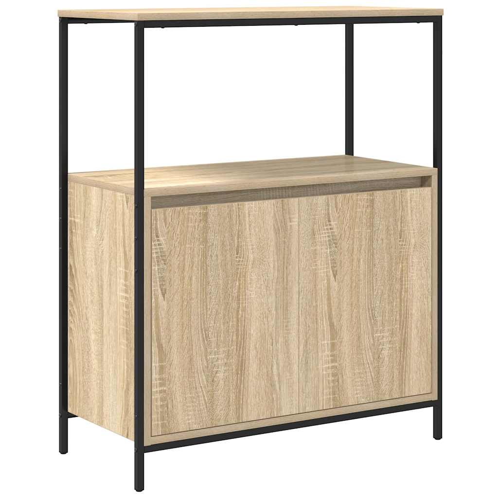 vidaXL Mueble de baño con estantes roble Sonoma 76,5x35x95 cm