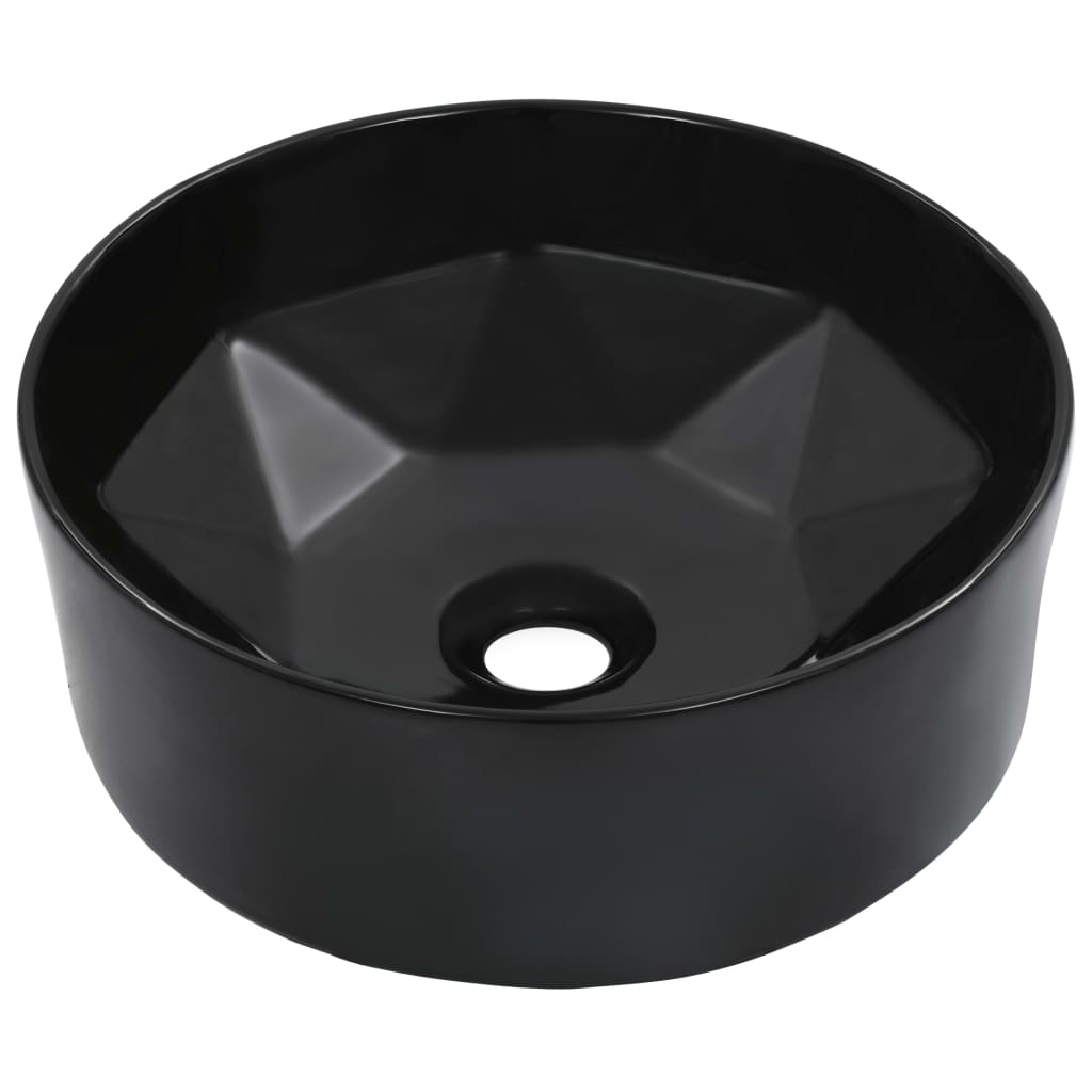 vidaXL Lavabo 36x14 cm Cerámica Sanitario Baño Servicio Grifería Aseo Color Blanco,  Negro, y mas