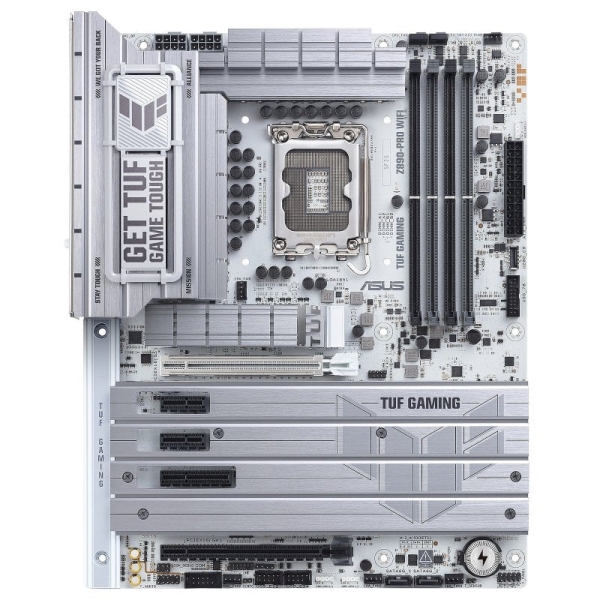 Asus tuf gaming z890-pro wifi placa base lga 1851 - wifi 7, bluetooth, hdmi, displayport, 4x ddr5, 4x sata iii, 4x m.2, pcie 4.0 y 5.0, thunderbolt, usb 2.0, 3.2, usb-c, rj-45 - factor de forma atx