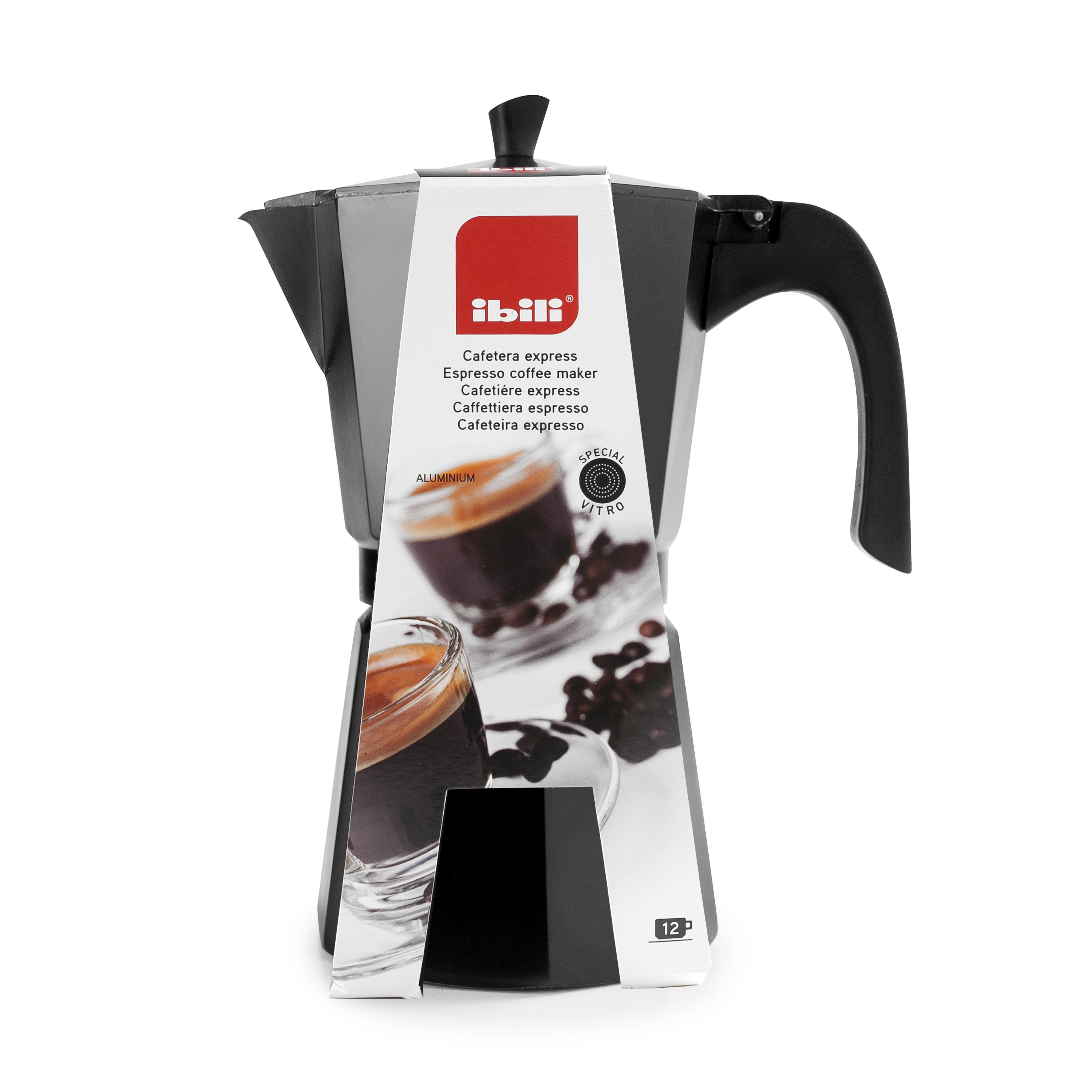 IBILI REF.612209 CAFETERA EXPRESS NEGRA 9 TAZAS