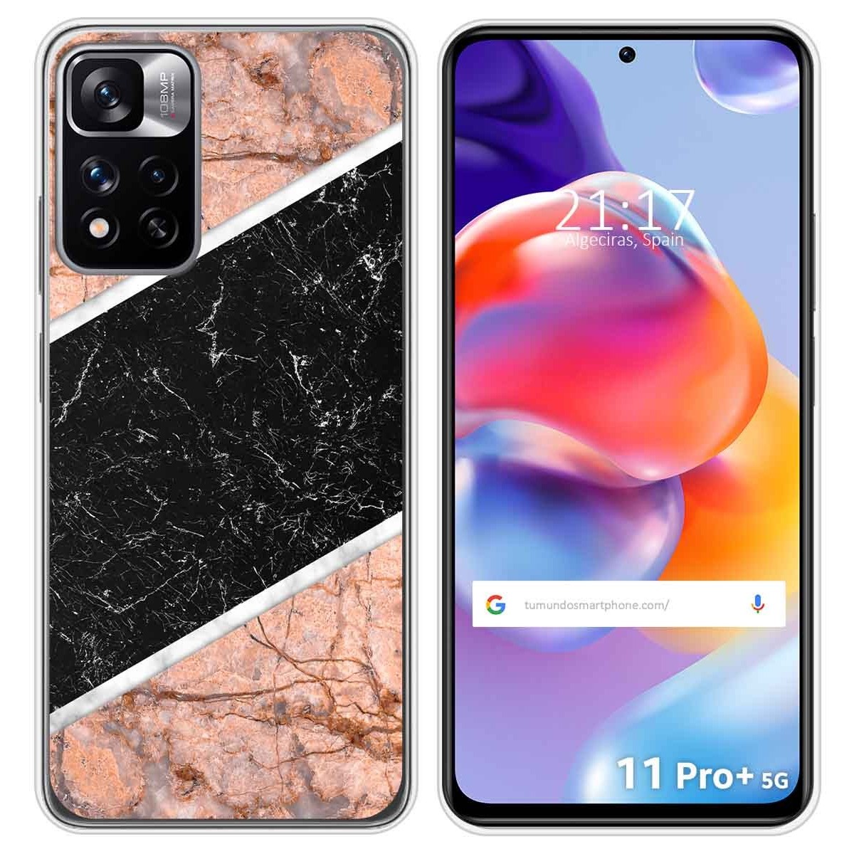 Funda Silicona para Xiaomi Redmi Note 11 Pro+ Plus 5G diseño Mármol 07 Dibujos