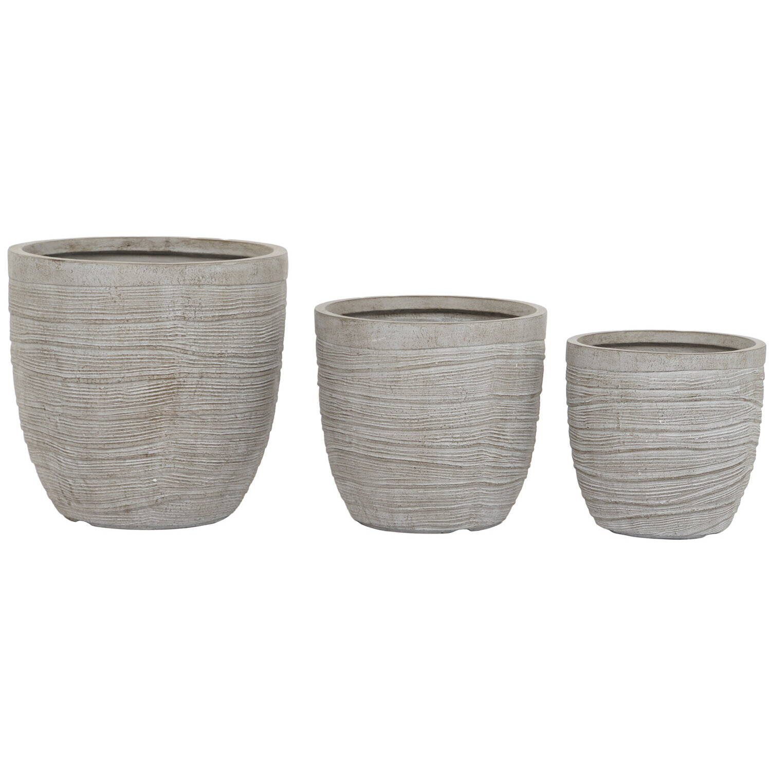 Maceta set 3 magnesia fibra vidrio 45x45x43,5 -20ê , El mejor complemento para tu hogar.