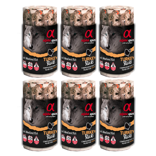 Alpha spirit Barritas para Perro de Pavo (16 unds) (6 BLISTER ) Comida y golosinas para perros