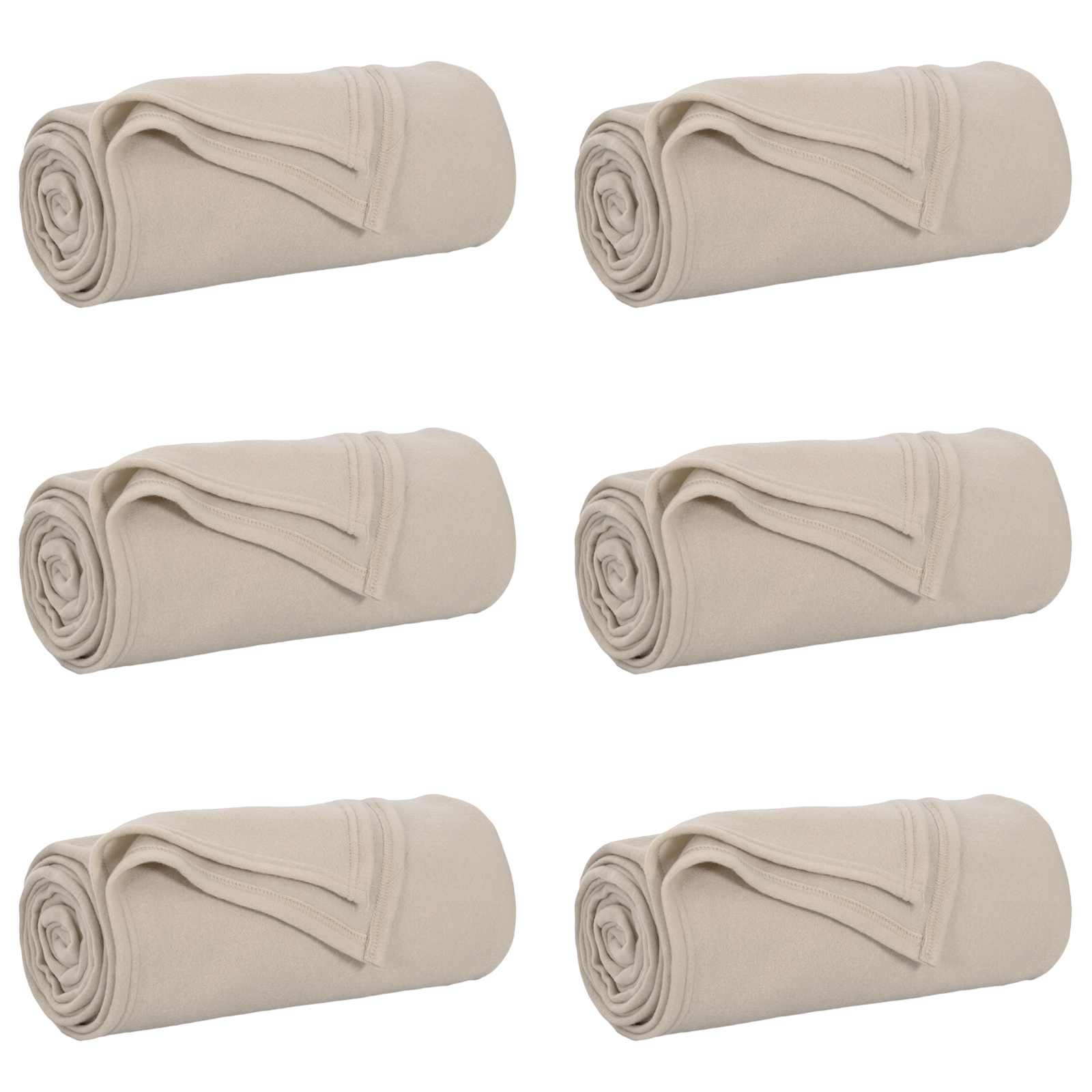 vidaXL Mantitas de Sofá 6 pcs Beige 270 x 240 cm Lana