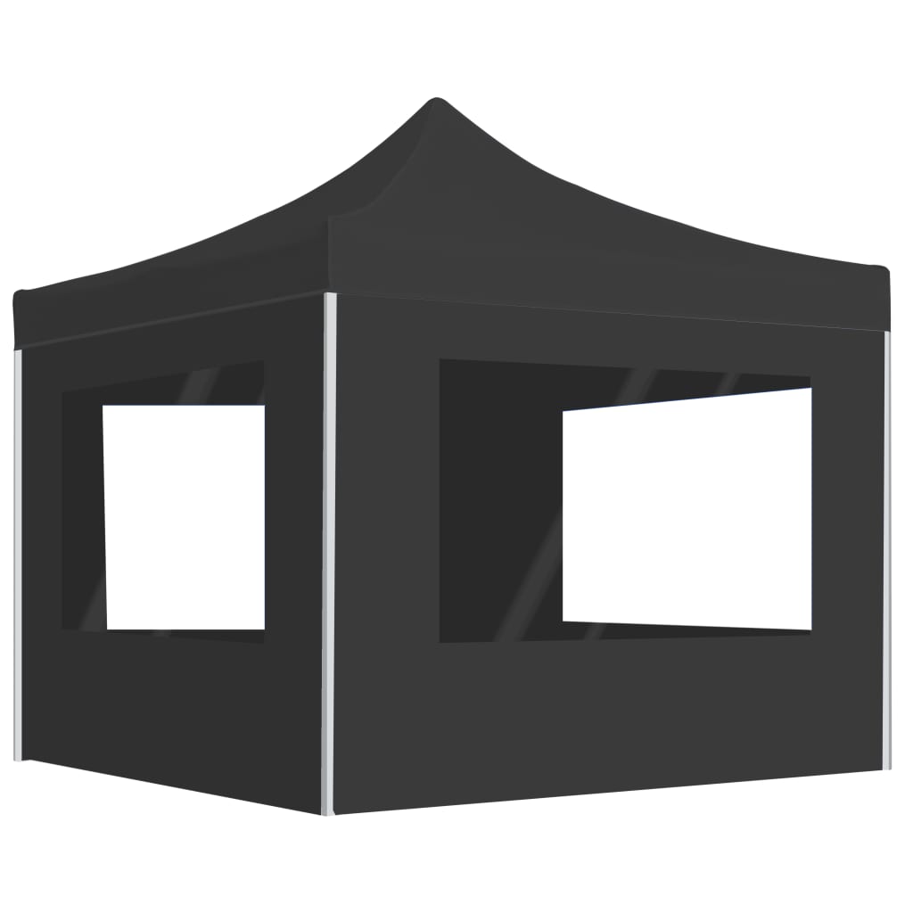 Carpa Plegable Profesional con Paredes Aluminio 3x3 m Cenador Color Antracita,  Azul,  Blanco y mas
