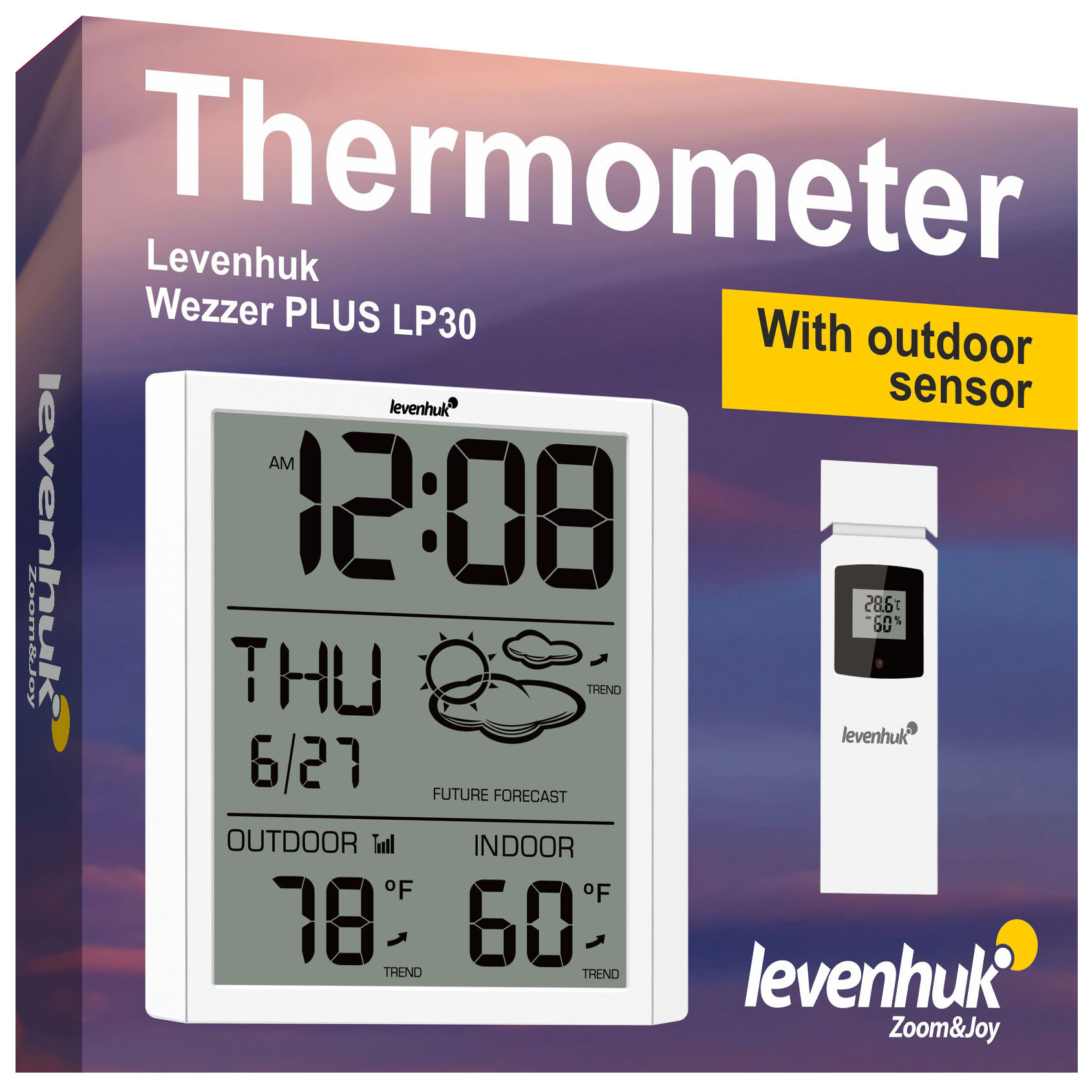 Termómetro Levenhuk Wezzer PLUS LP30 - Supervisa Clima y Controla Microclima