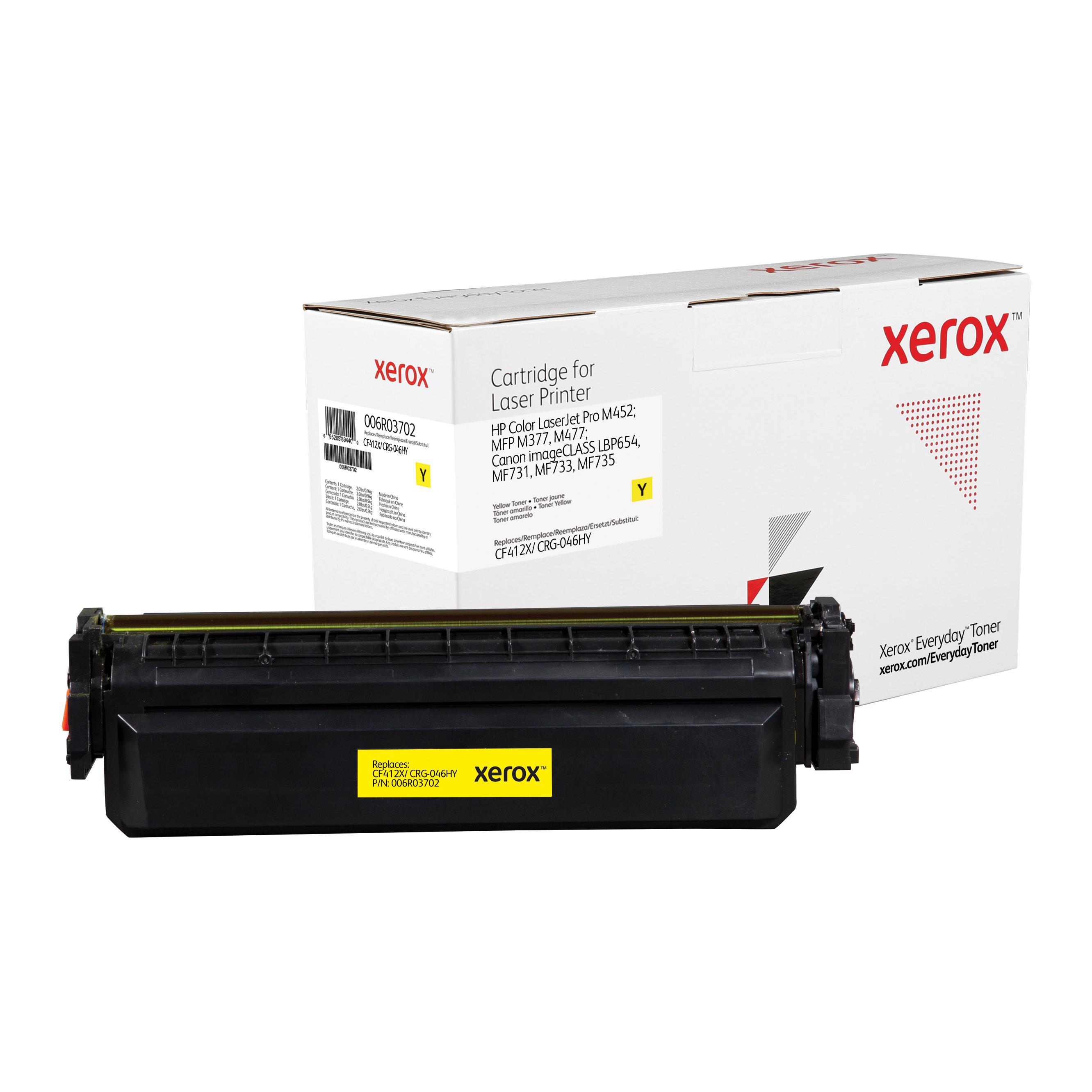 Compatible Everyday Tóner Amarillo Equivalente a CF412X/ CRG-046HY para HP LaserJet Pro MFP M377, HP