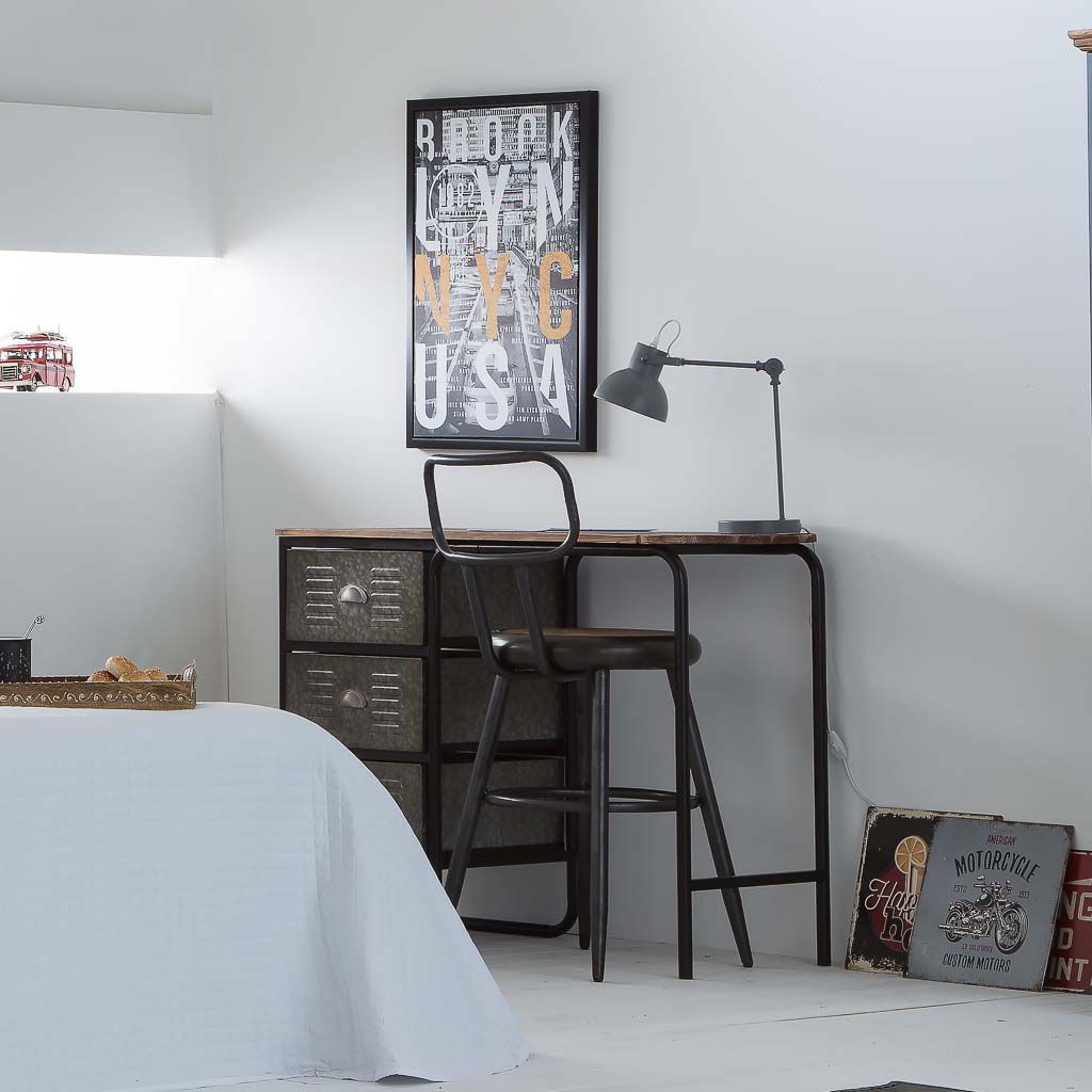 Taburete De Metal Y Madera, El mejor complemento para tu hogar