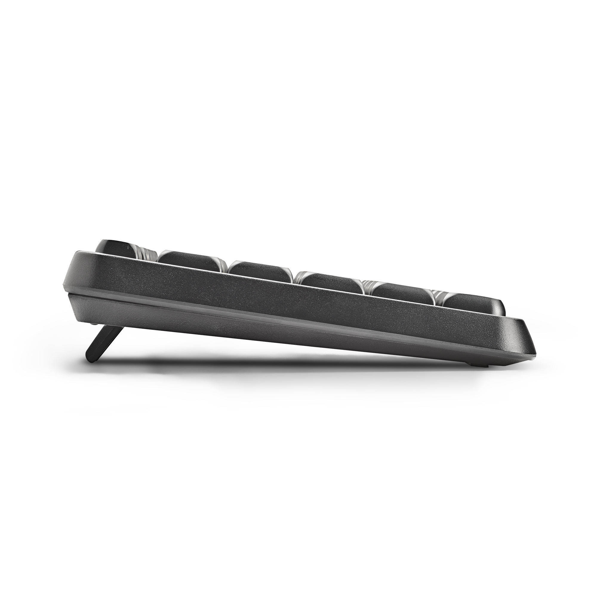 Teclado NGS Funky V4 – USB con cable 1,5 m, teclas silenciosas de membrana, 12 funciones multimedia, resistente a salpicaduras, inclinación ajustable, Plug & Play – Distribución QWERTY Español