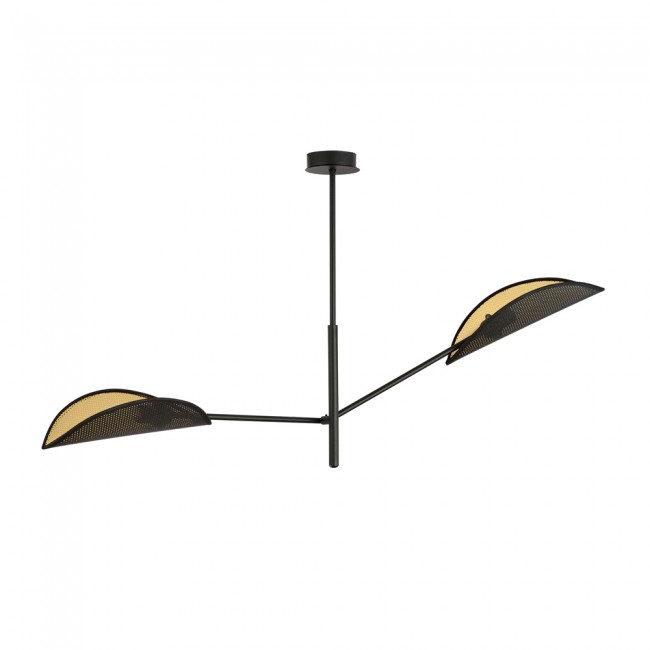 Wonderlamp Lámpara de techo Cano Negro (2 luces)