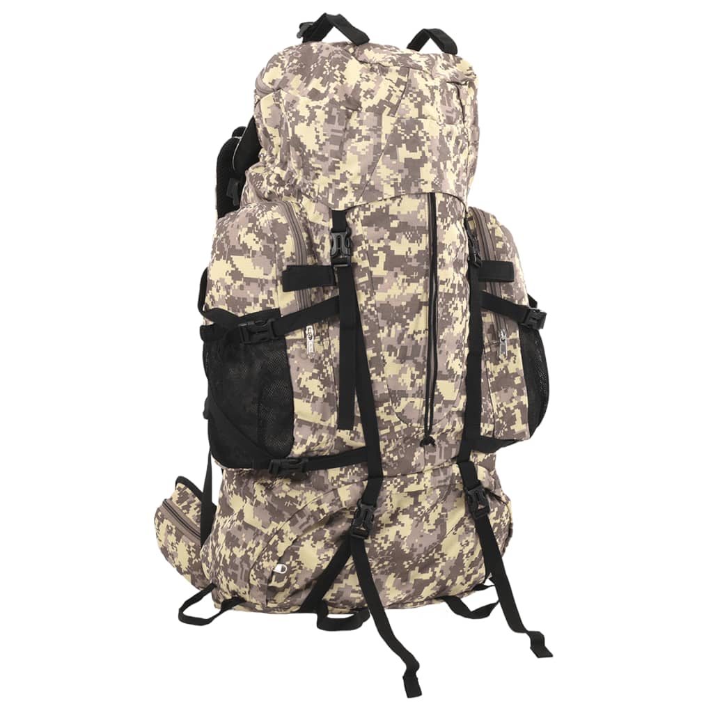 vidaXL Mochila de senderismo tela oxford caqui 100 l mochila camping Color Caqui,  Gris,  Marrón y mas