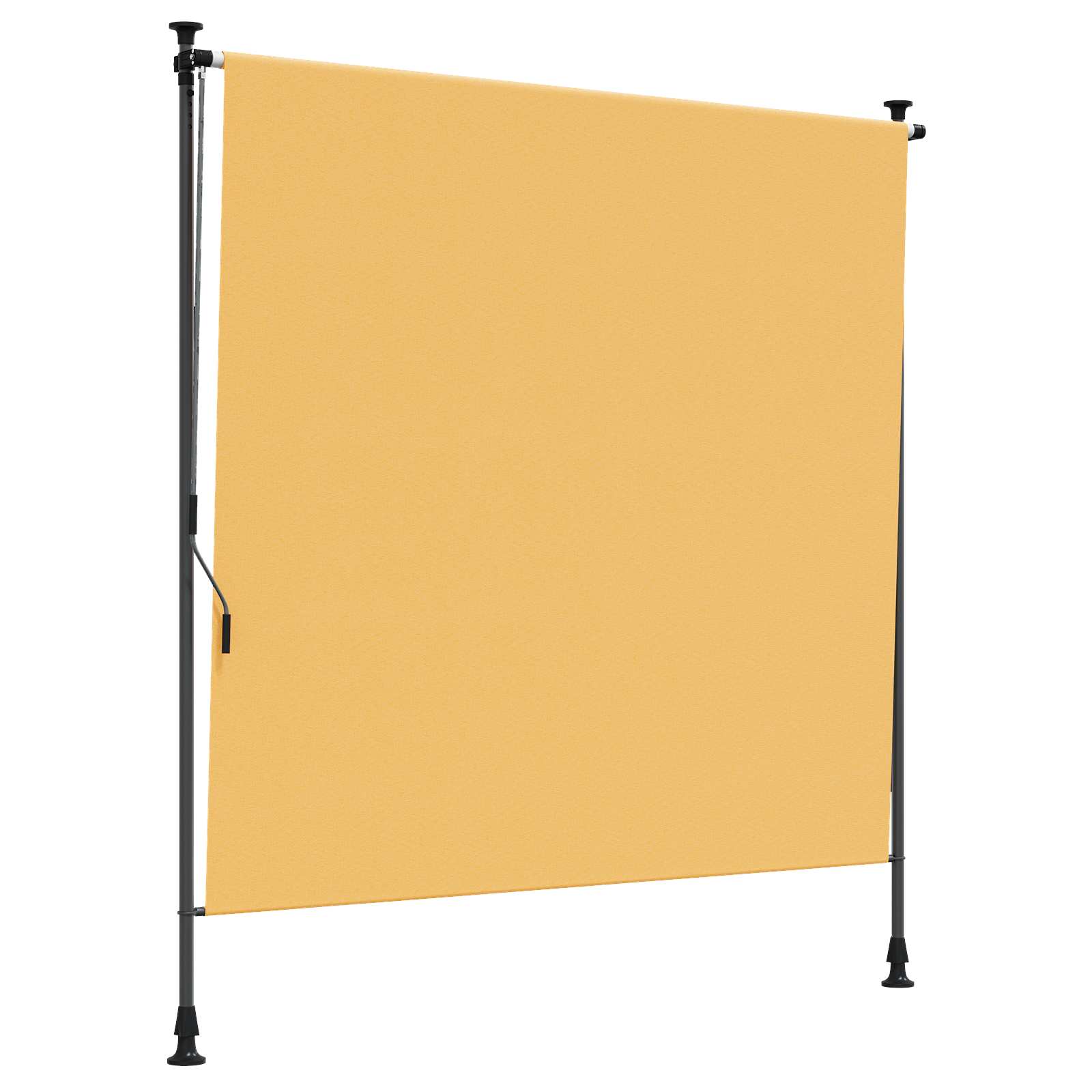 vidaXL Persiana enrollable exterior tela acero 100x270 cm Multicolor