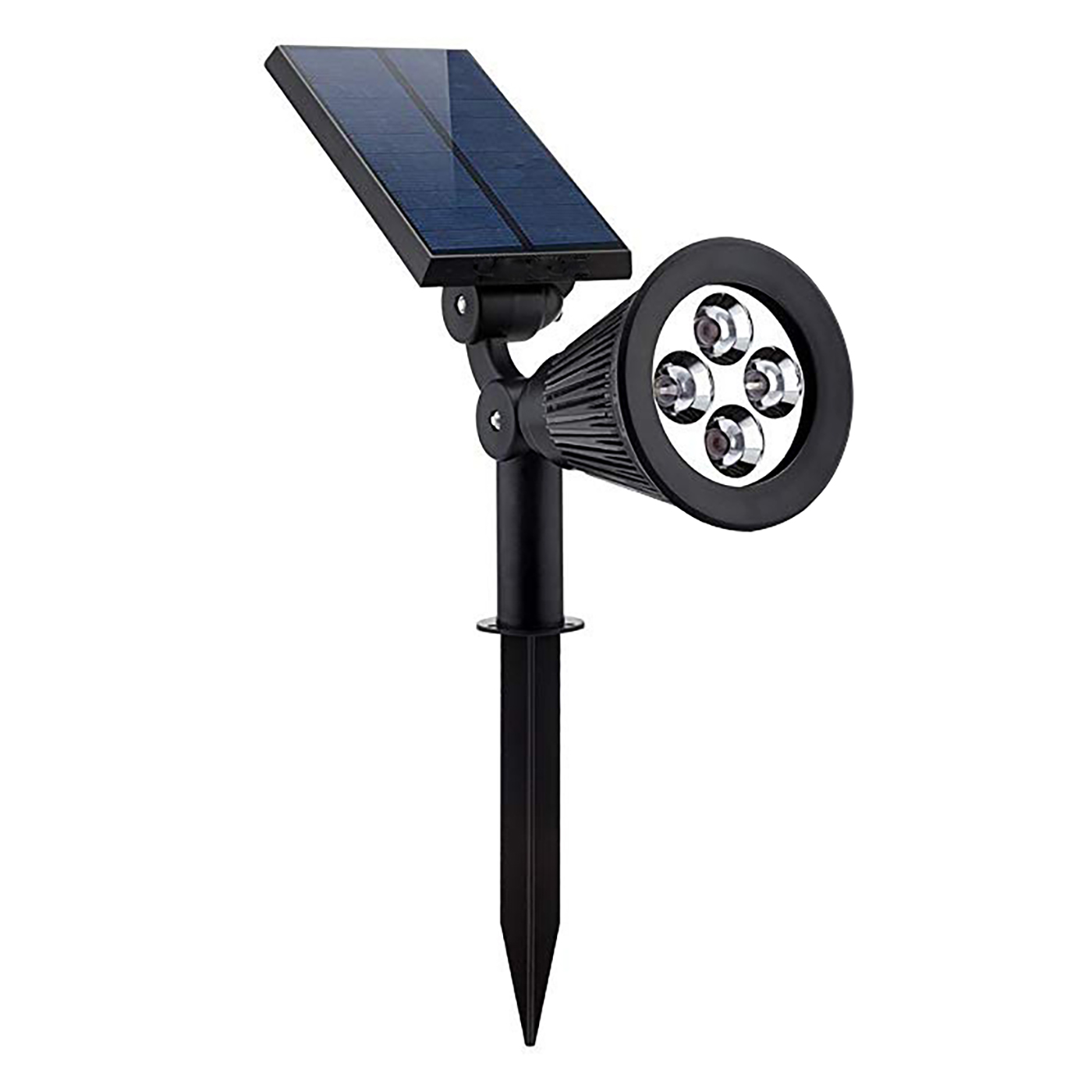 MAGIC SELECT Foco Solar LED Exterior con Protección IP65 para Jardín y Patio. Lámpara Ajustable para Césped con Carga Solar Eficiente