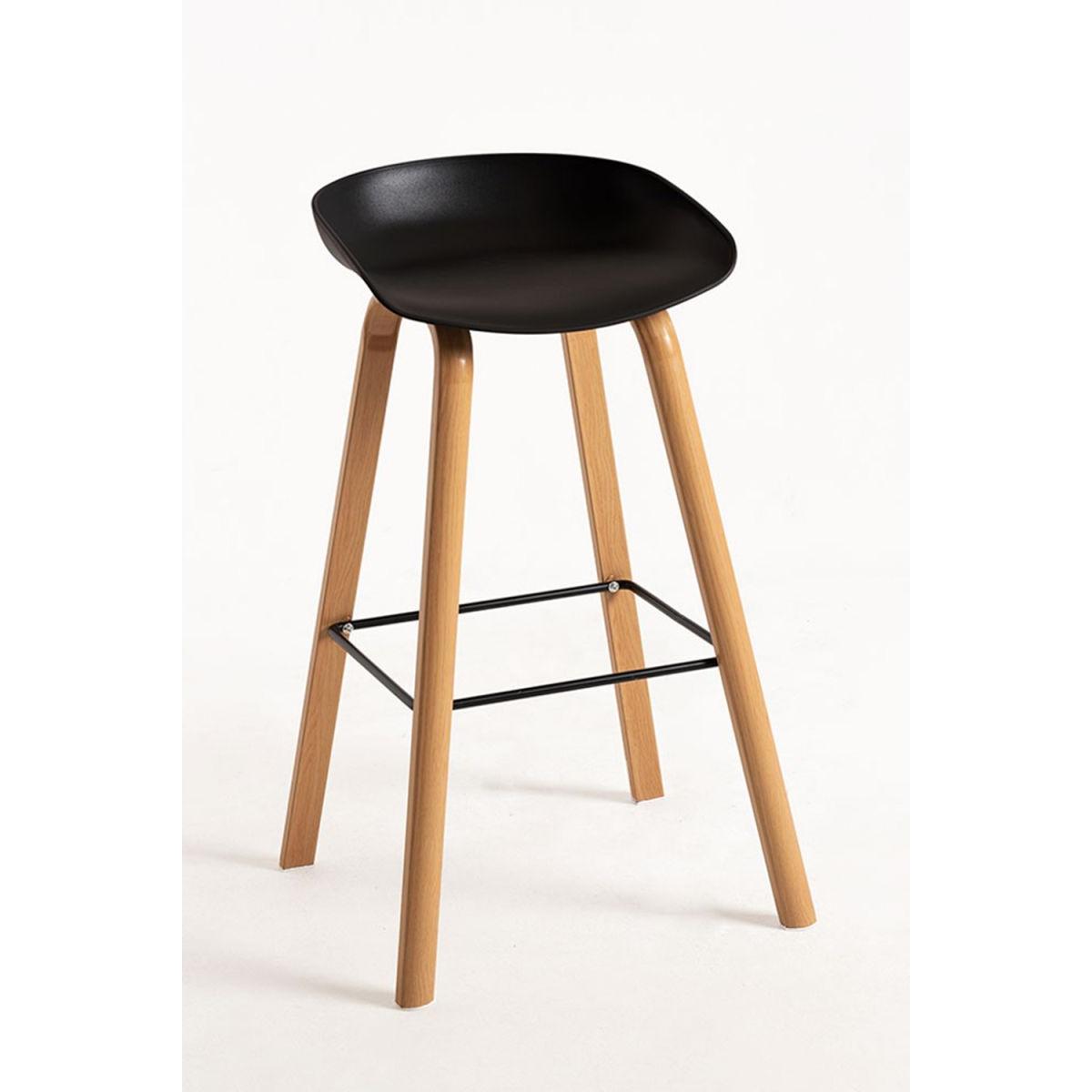 Regalos Miguel - Packs Taburetes Cocina - Pack 6 Taburetes Tolbi - Negro