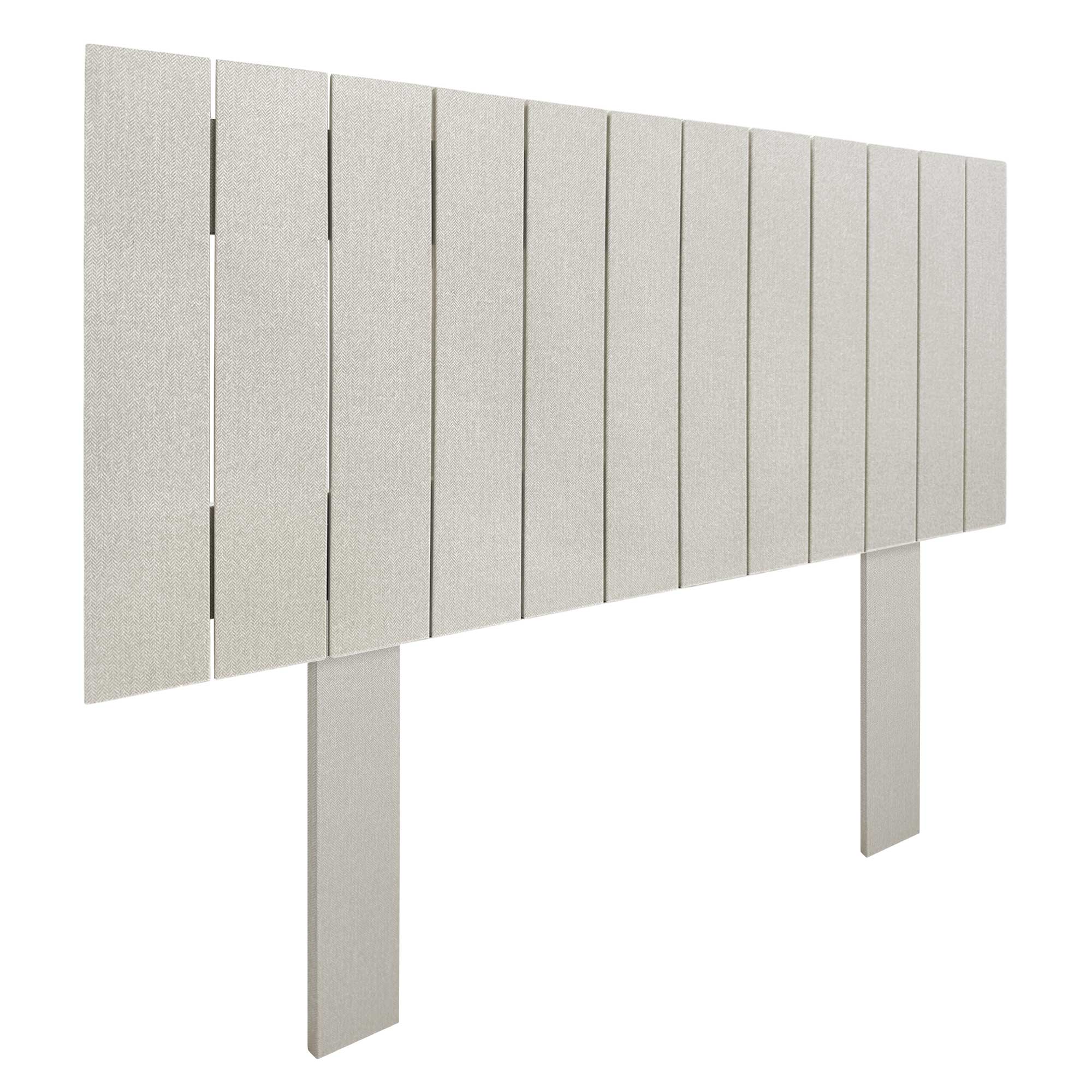 DHOME Cabecero de Madera reciclada DM Estilo Palet Vertical con Patas Cama Palets Herrajes incluidos