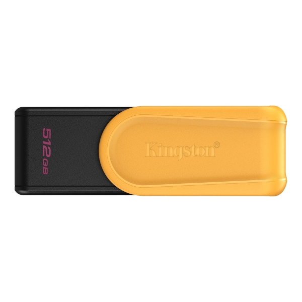 Kingston datatraveler exodia memoria usb 512gb - usb 3.2 gen 1 - tapa giratoria - color amarillo