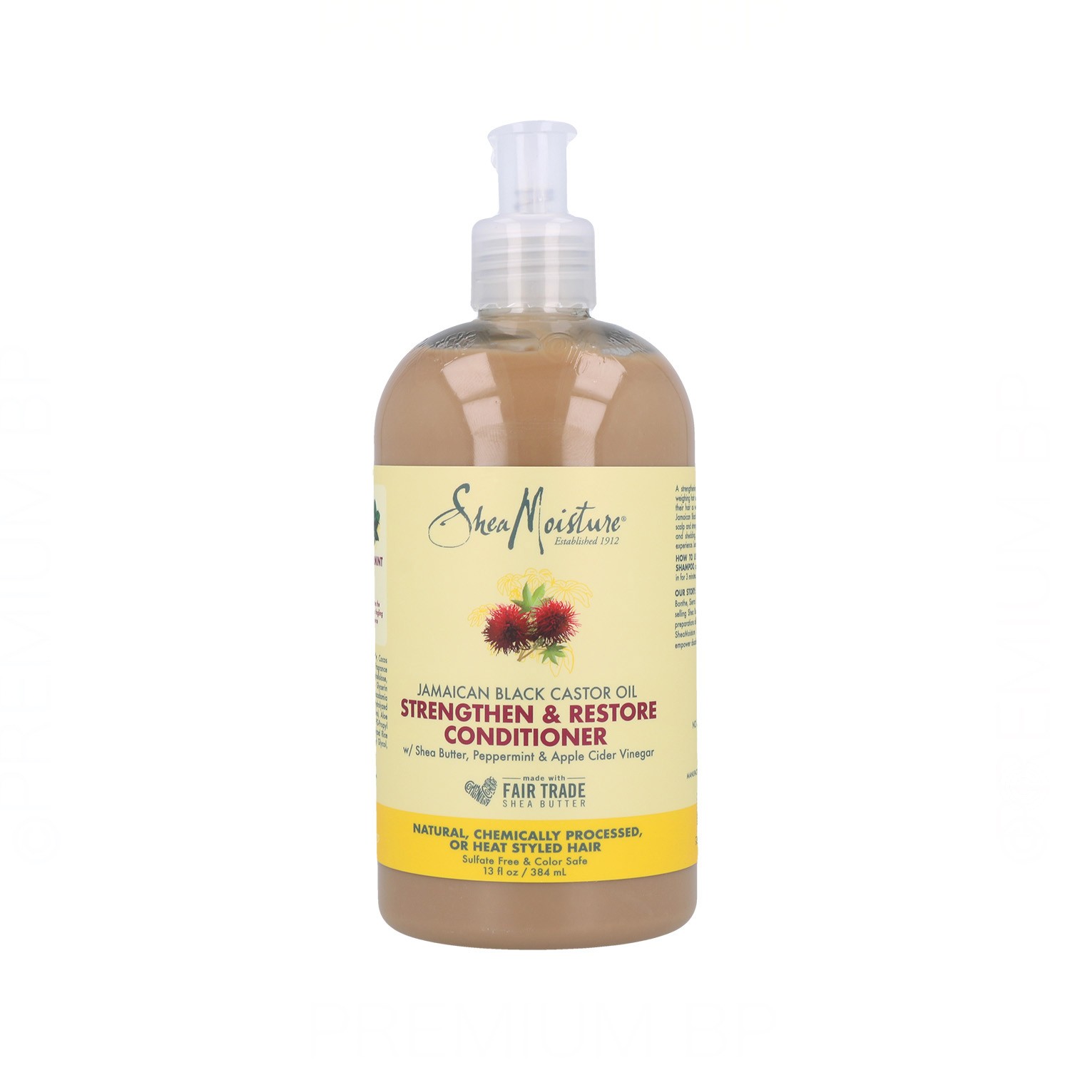 Shea Moisture - Shea moisture jamaican black castor oil acondicionador 384 ml, acondicionador con aceite, para reforzar el cabello y ayudar a su crecimiento.