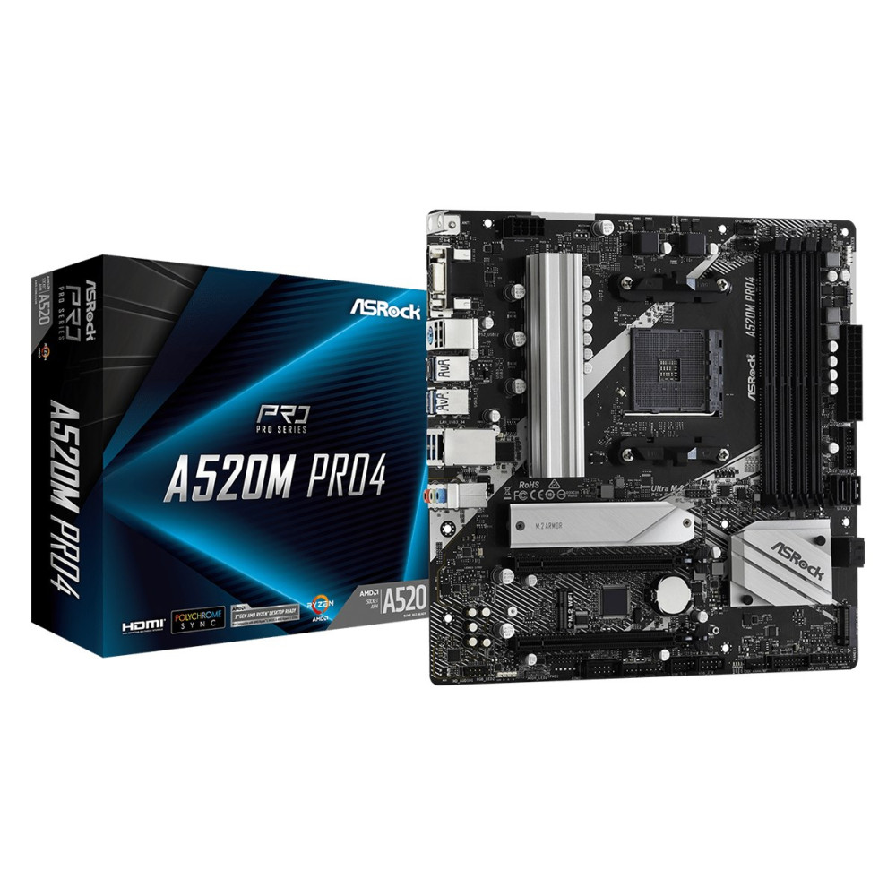 Placa base Asrock A520M PRO4