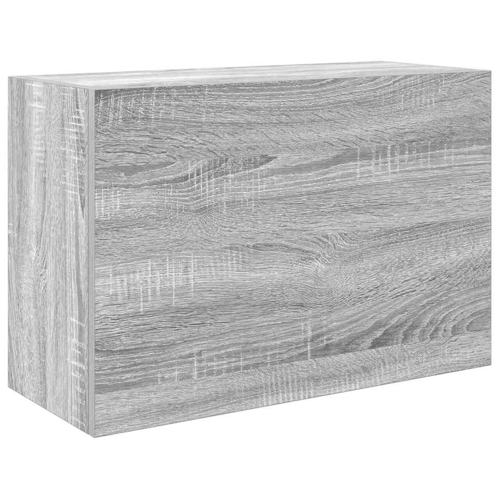 vidaXL Armario de pared baño madera ingeniería gris Sonoma 60x25x40 cm
