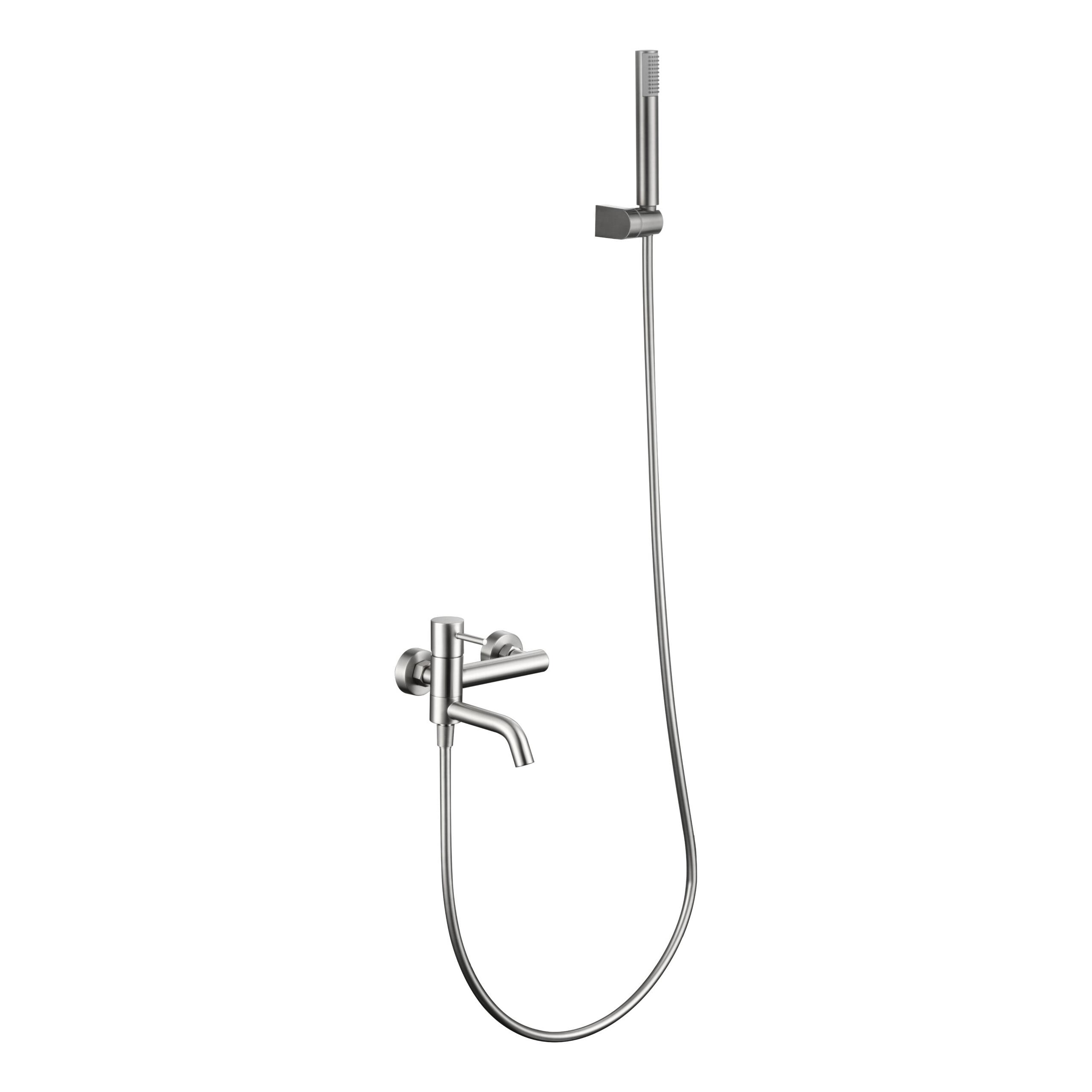 Imex Monza BDM039-4NQ Monomando baño-ducha níquel cepillado