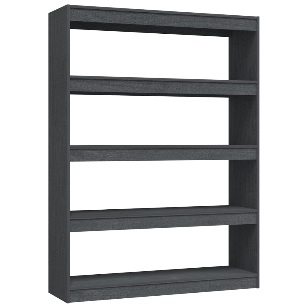 Vidaxl Estantería Divisor de Espacios Madera de Pino 100x30x135,5 Cm Natural Blanco Gris y Más