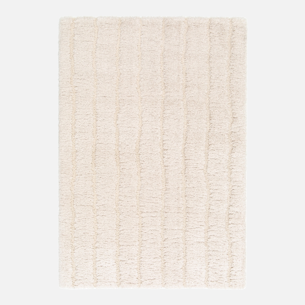 sweeek - Alfombra interior diseño lineal crema , Sol , 230x160x3