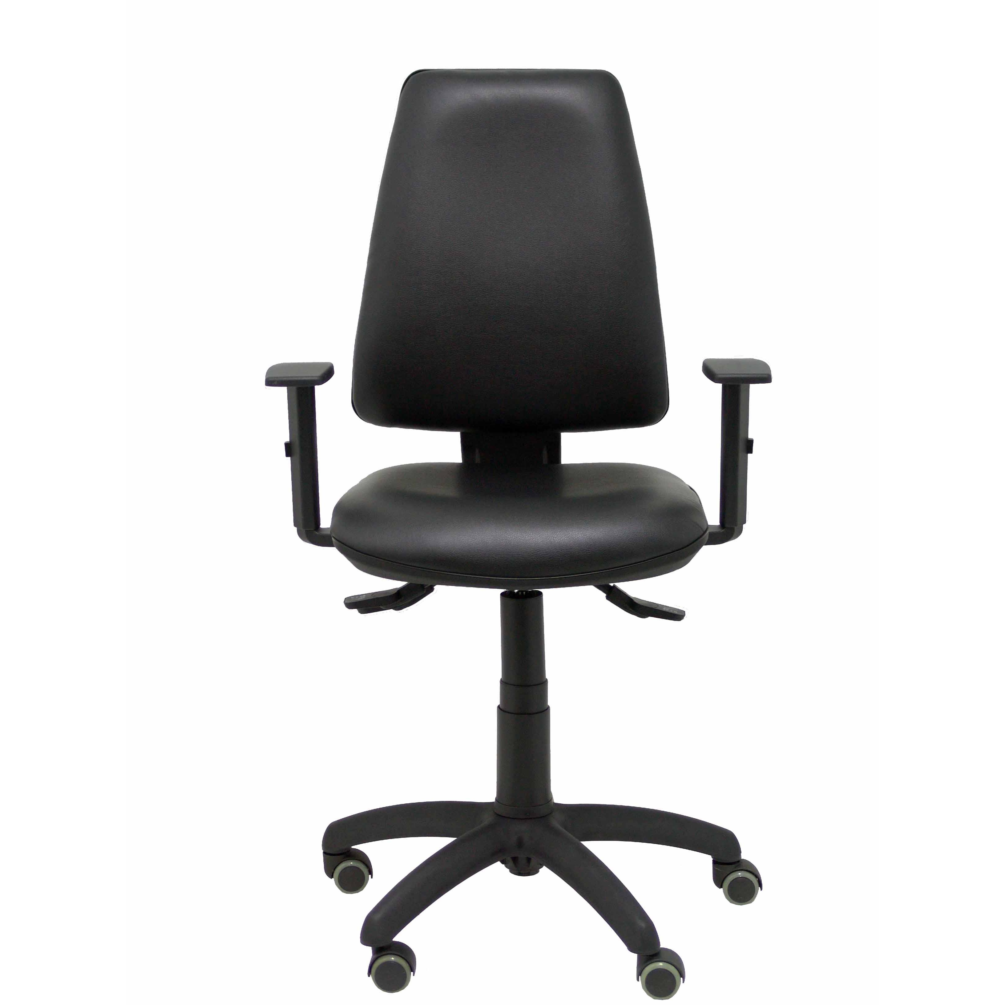 Piqueras Y Crespo Silla Elche Asincro Ergonómica Piel Negra