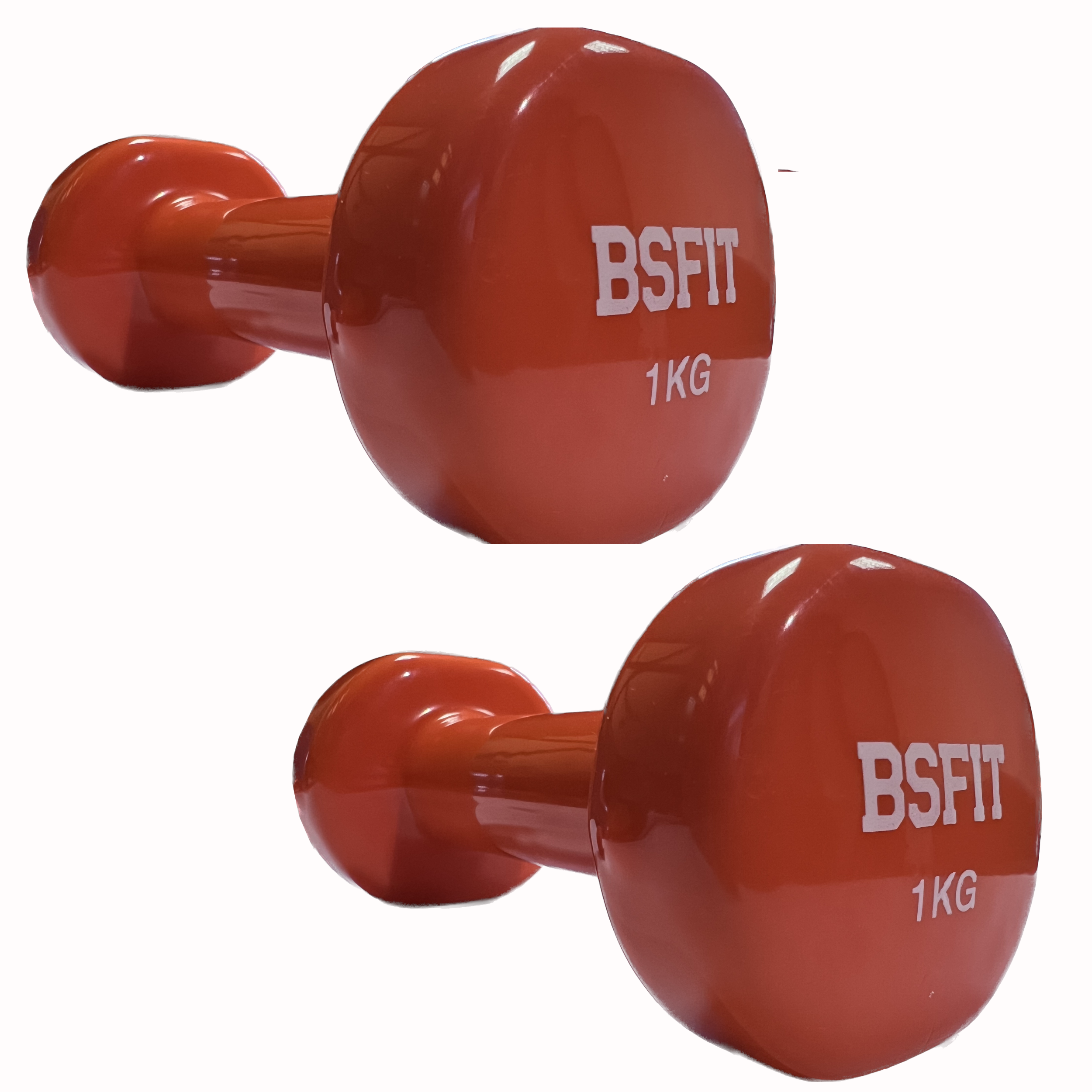 Mancuernas Antideslizantes BSFIT de Vinilo 0,5 Kg a 10 Kg - Gimnasio en Casa
