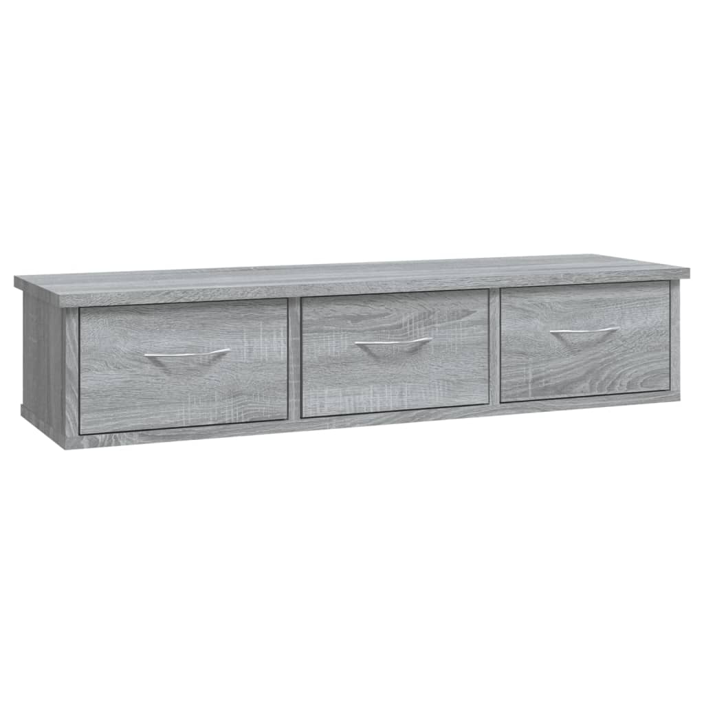 vidaXL Armario de pared madera de ingeniería gris Sonoma 88x26x18,5 cm