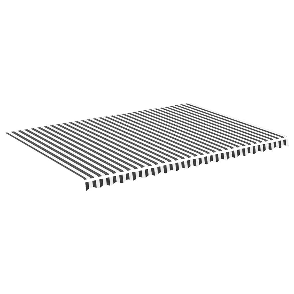 Vidaxl Tela de Repuesto para Toldo 5x3,5 M Color Azul y Blanco
