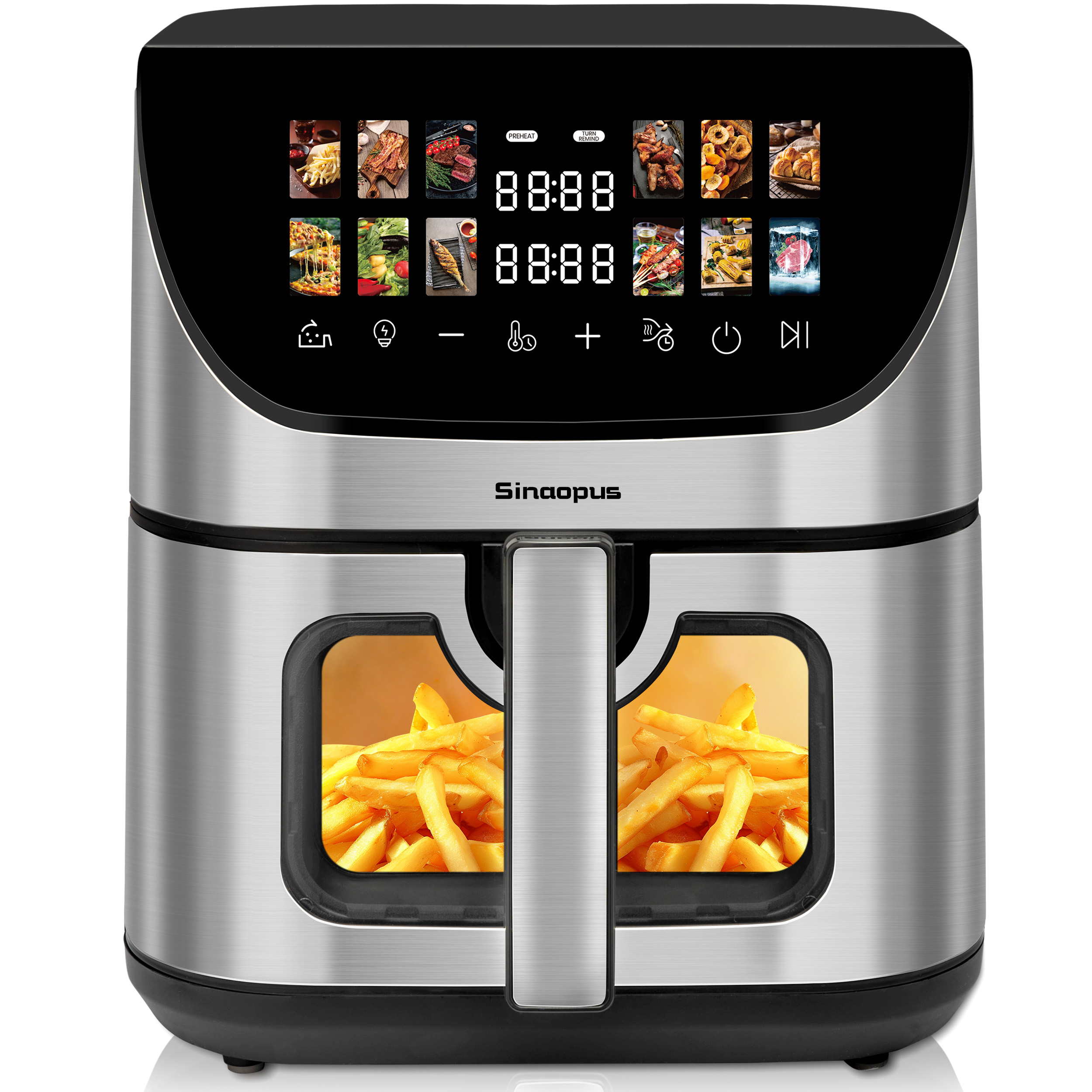 8.5L XXL Family Air Fryer, 10-in-1 multi-function (fry/grill/bake), even heating technology, non-stick, easy to clean, accessories included, energy-saving design, bringing a healthy and low-oil cooking experience to the family