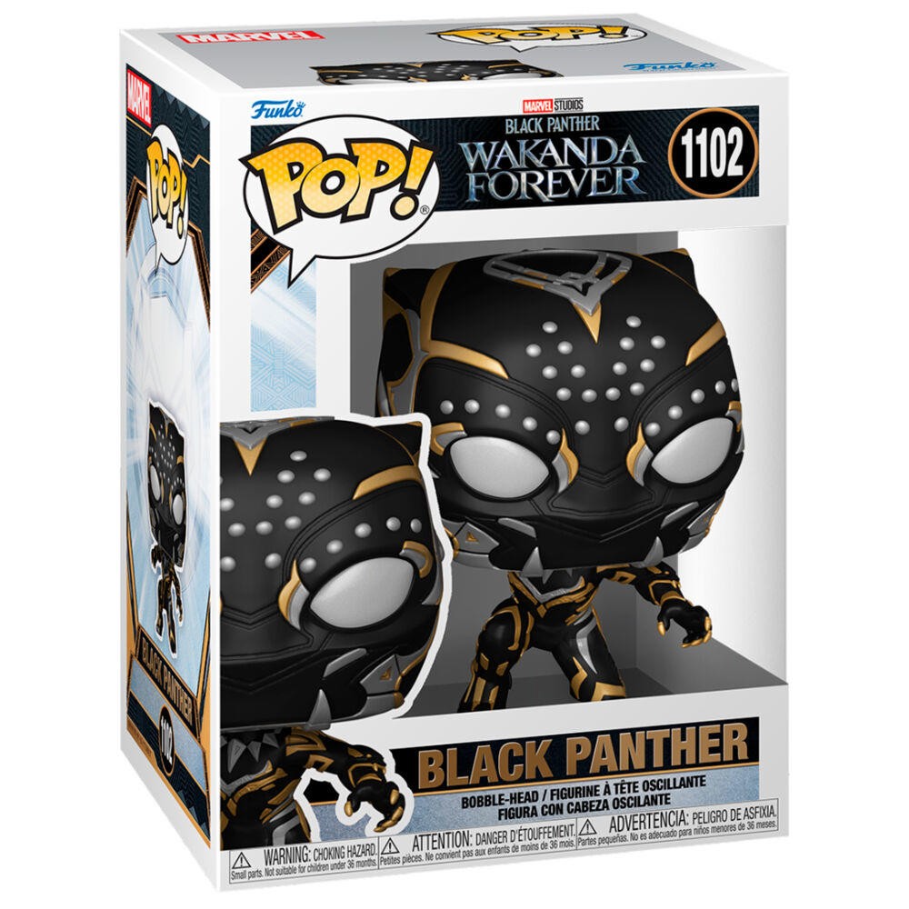 Figura Pop Marvel Black Panther Wakanda Forever Black Panthe