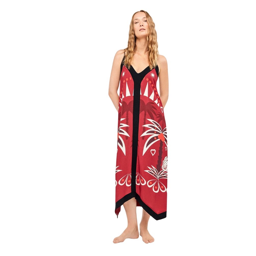 GISELA vestido largo mujer estampado 2/20376U