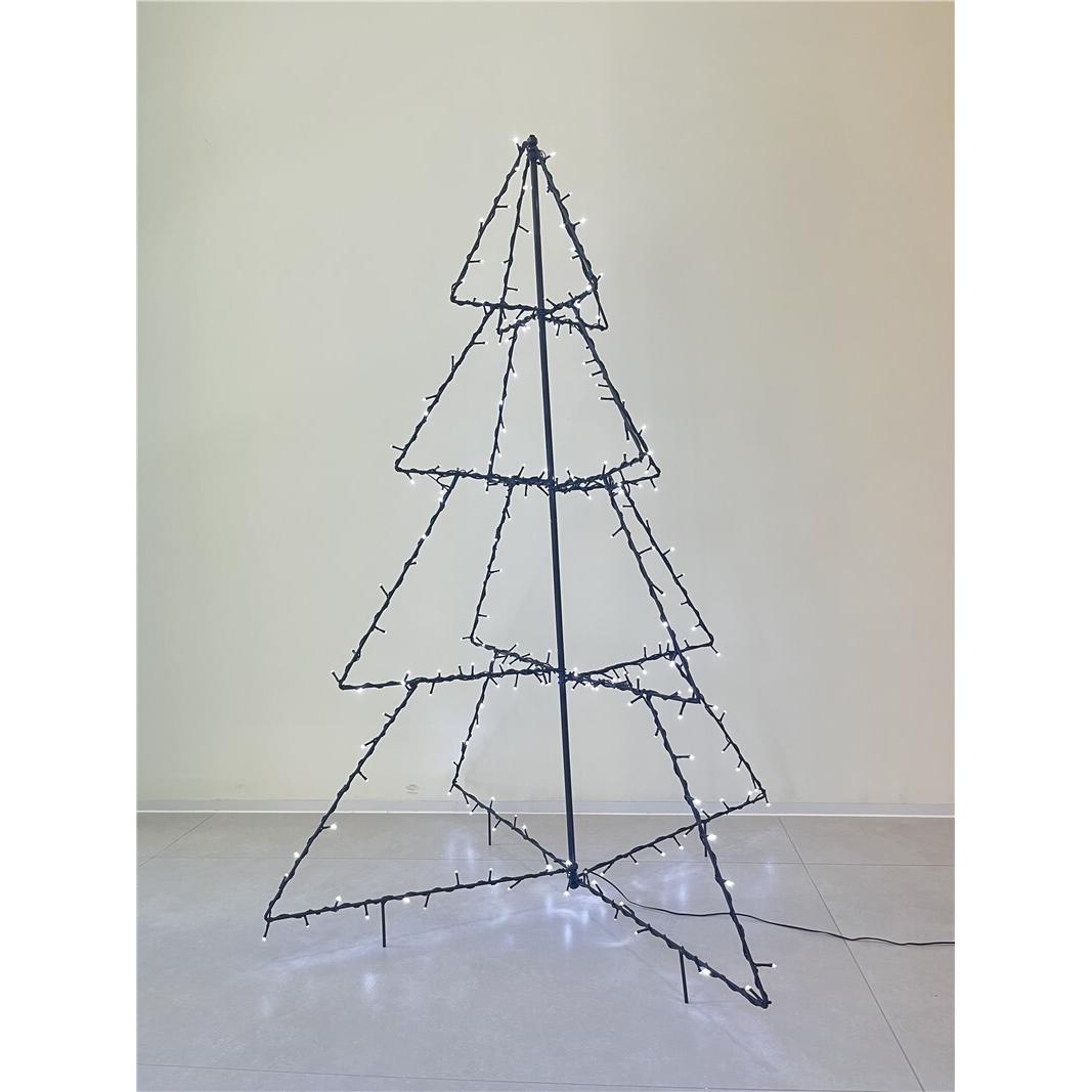 Gerimport Árbol Navidad plegable 240 led blanco frío 150x115 cm