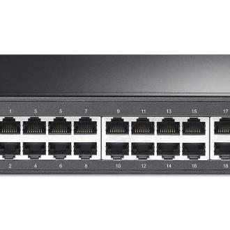 HUB Switch puertos 24 Mercusys MS124GS | Gigabit Ethernet (10/100/1000), Negro