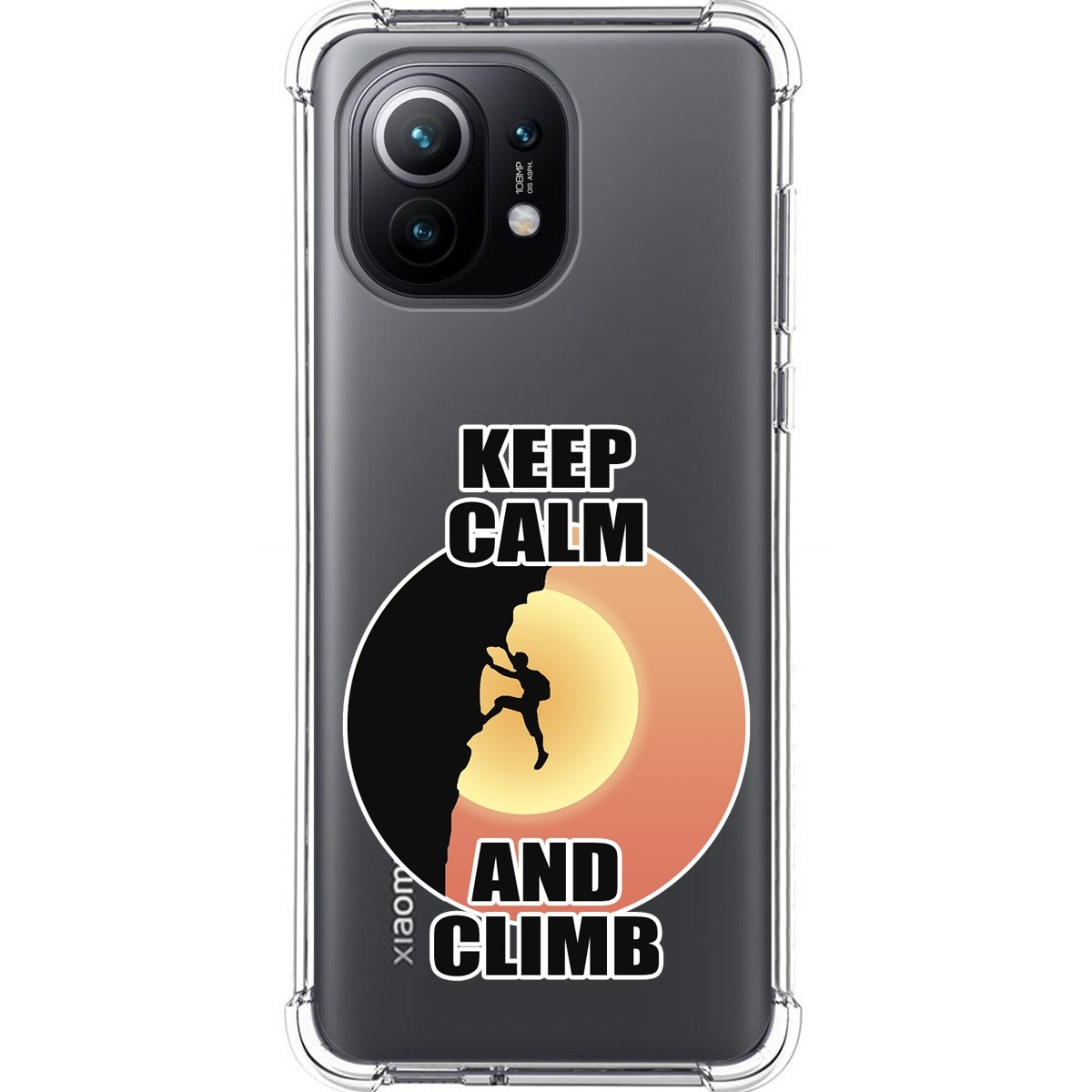 Tumundosmartphone Funda Silicona Antigolpes para Xiaomi Mi 11 5G diseño Hombre Escalada Dibujos