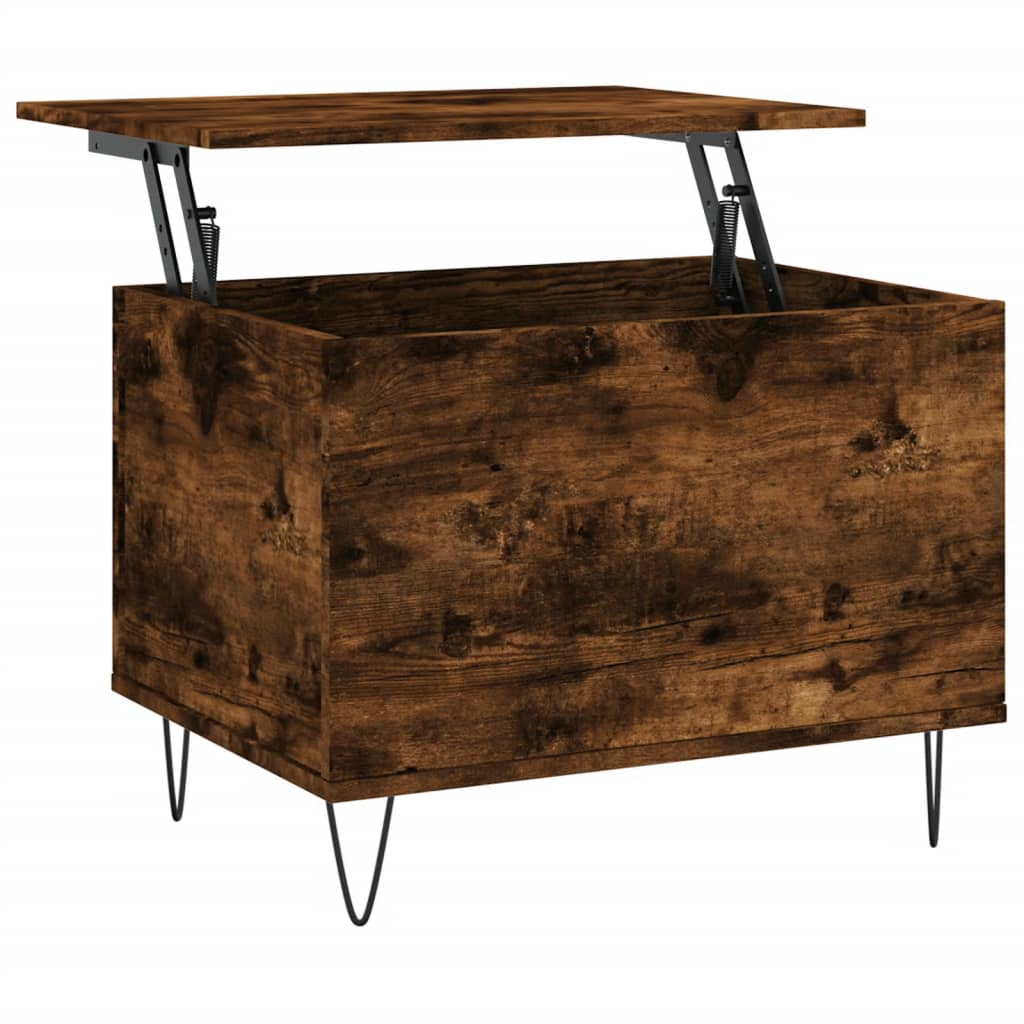 Vidaxl Mesa de Centro Madera Contrachapada 60x44,5x45 Cm Blanco Negro