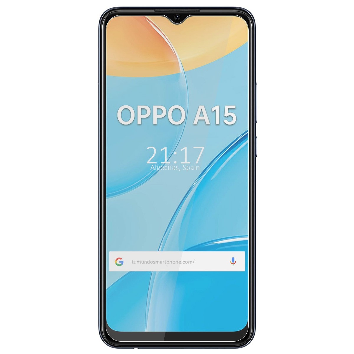 Tumundosmartphone Protector Cristal Templado para Oppo A15 Vidrio