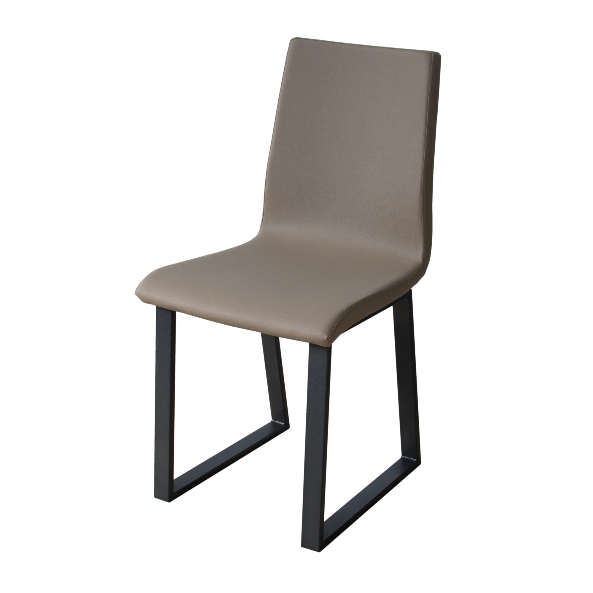 Silla Baffy Patas Antracita Cojín Gris Paloma 52 (Tipo Tecno) - Itamoby