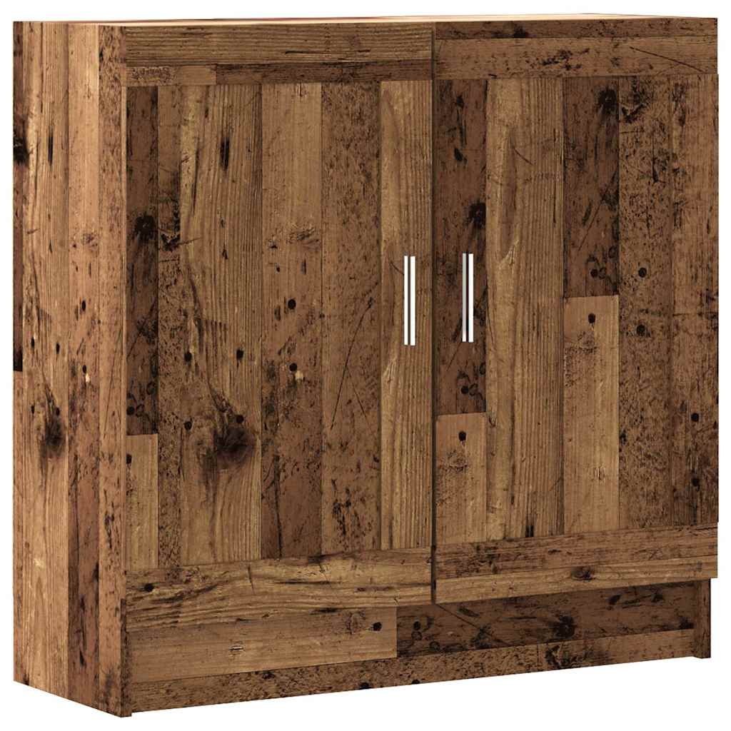 vidaXL Estantería madera ingeniería madera envejecida 82,5x30,5x80 cm